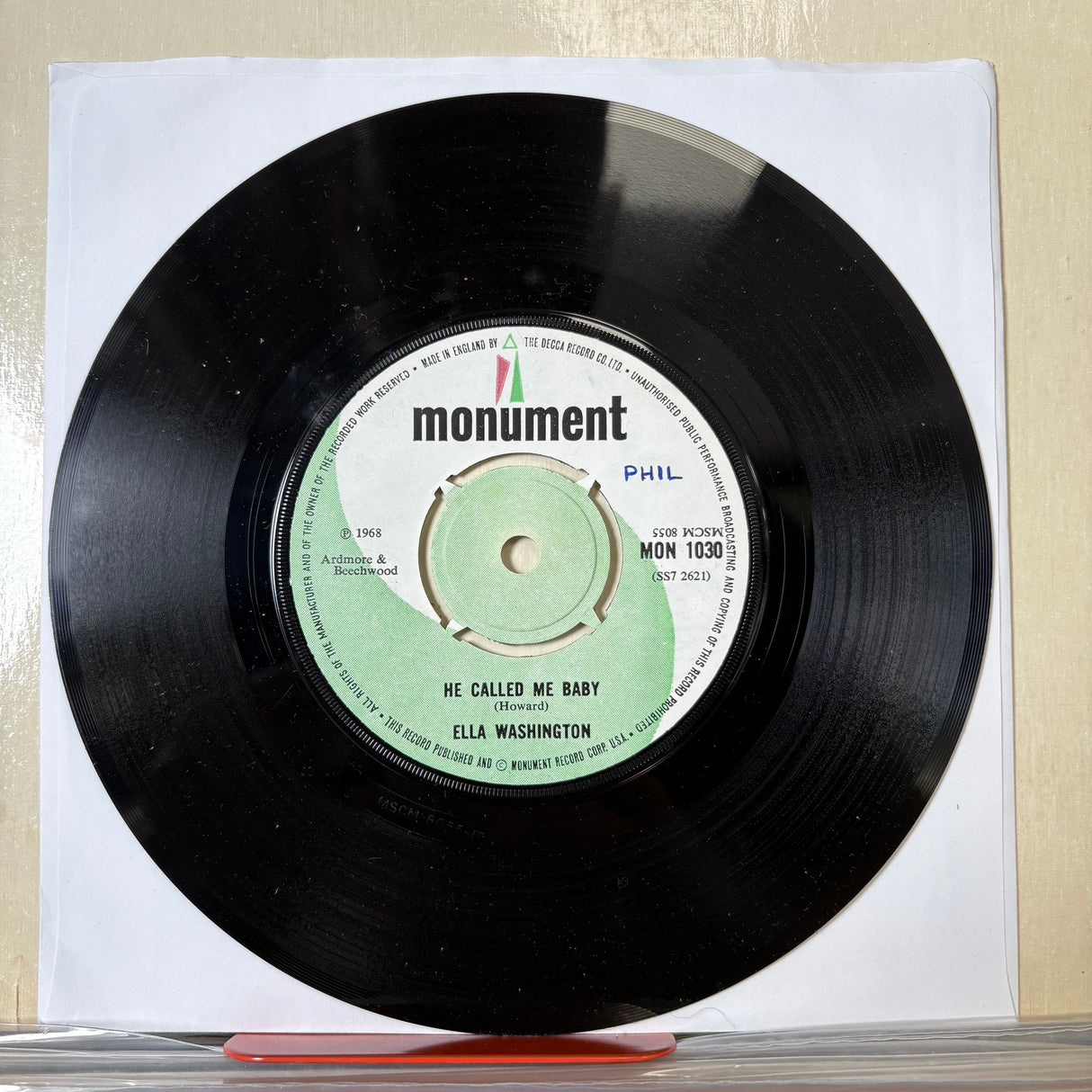Ella Washington - He Called Me Vinyl Single