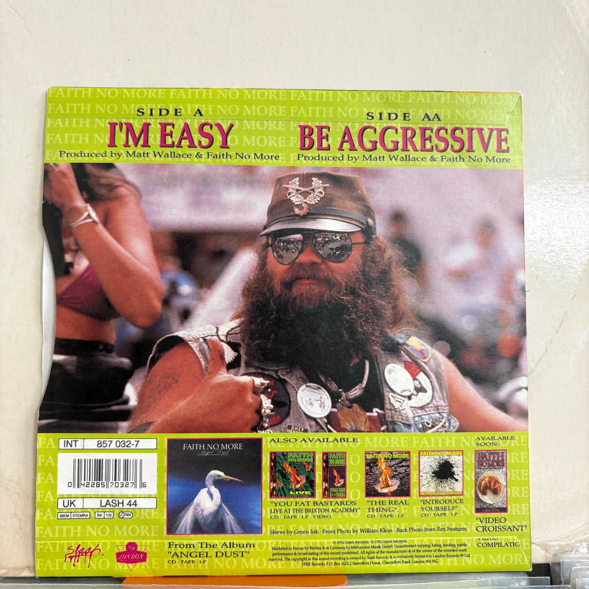 Faith No More - I’m Easy/Be Aggressive Vinyl