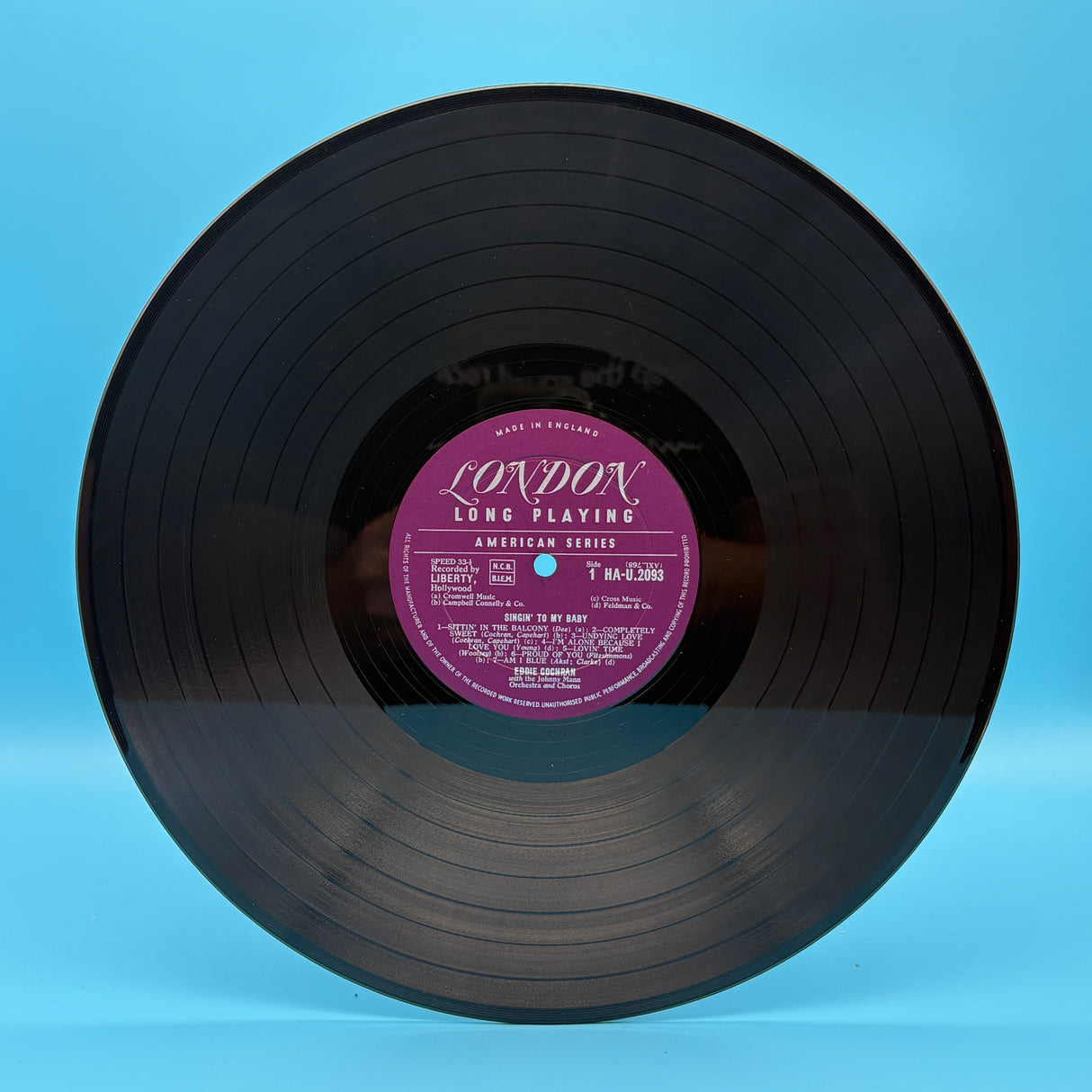 Eddie Cochran - Singin' To My Baby Vinyl