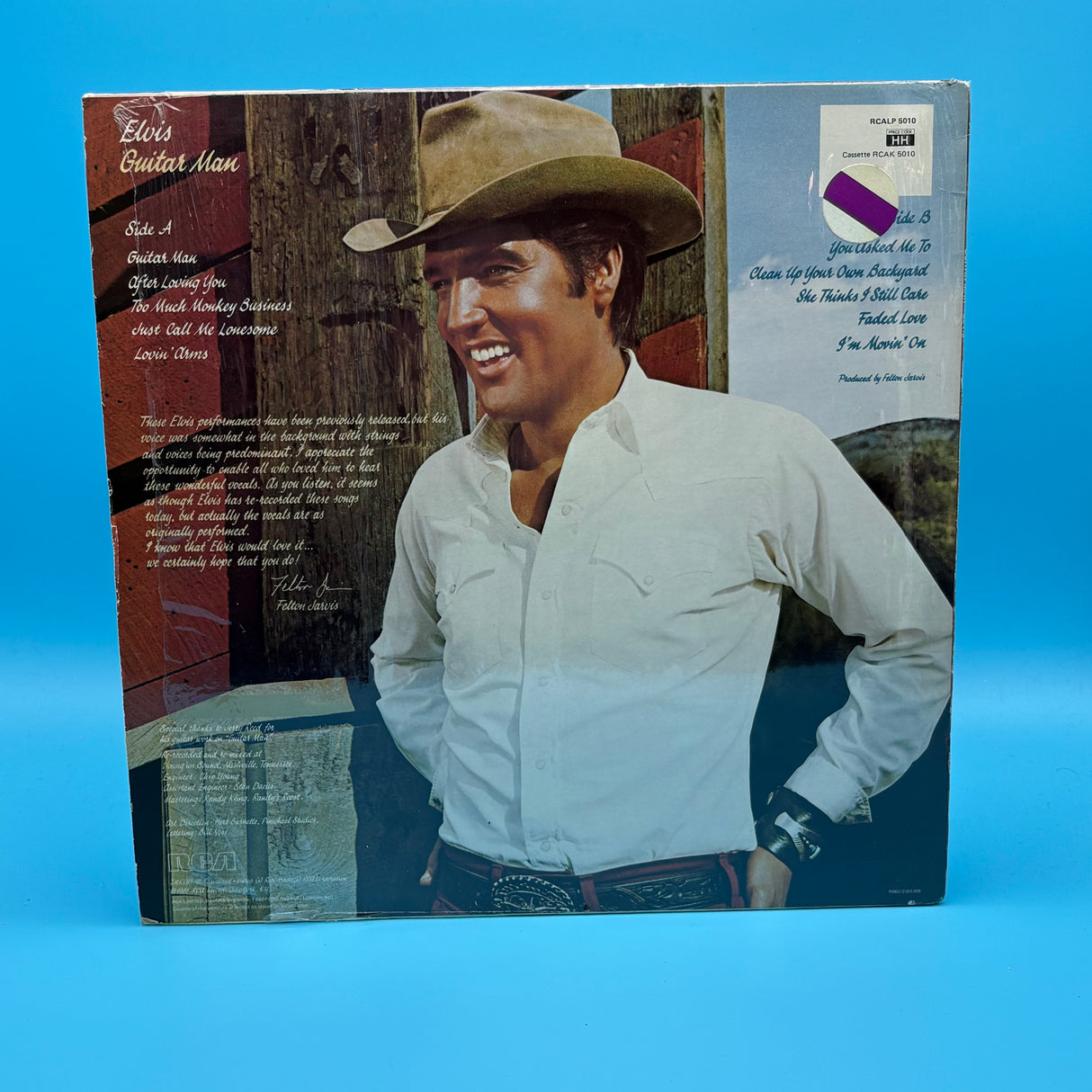 Elvis Presley - Guitar Man in Original Shrink Vinyl