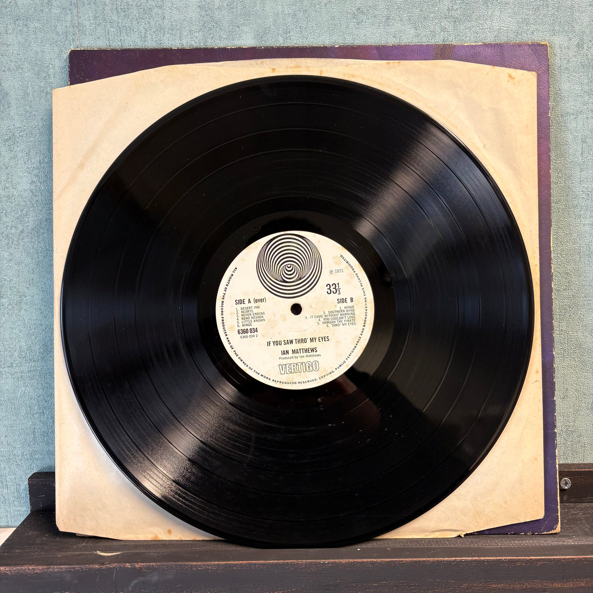 Ian Matthews - If You Saw Thro’ My Eyes - Vertigo Swirl Original - VINYL