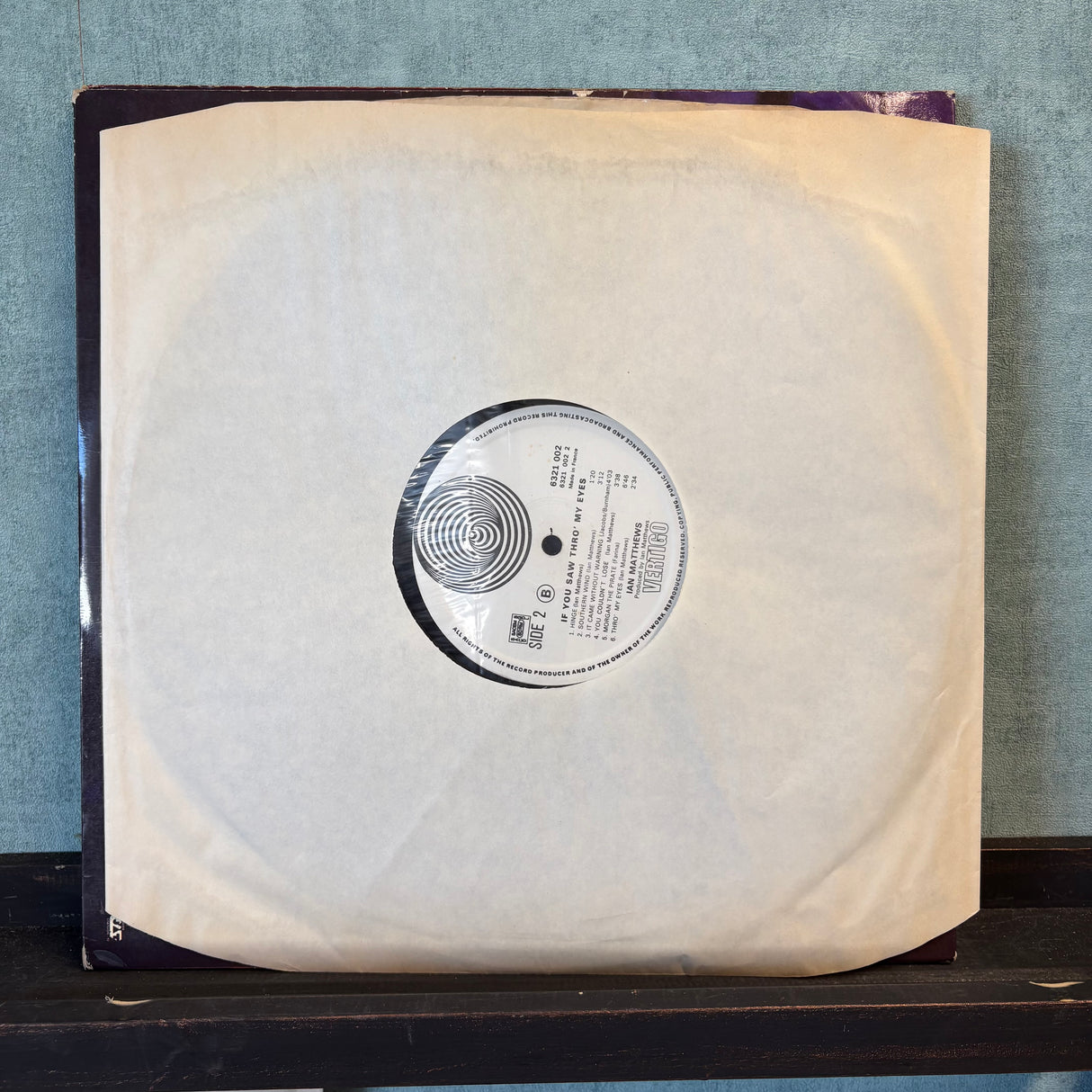 Ian Matthews - If You Saw Thro My Eyes - French Original - Vertigo Swirl - VINYL