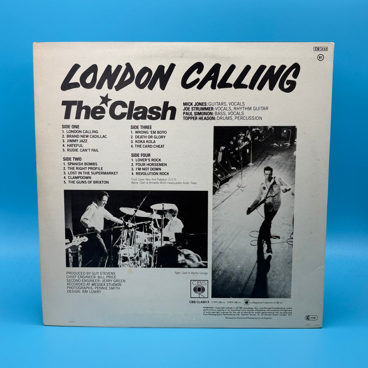 The Clash - London Calling Original Double Vinyl
