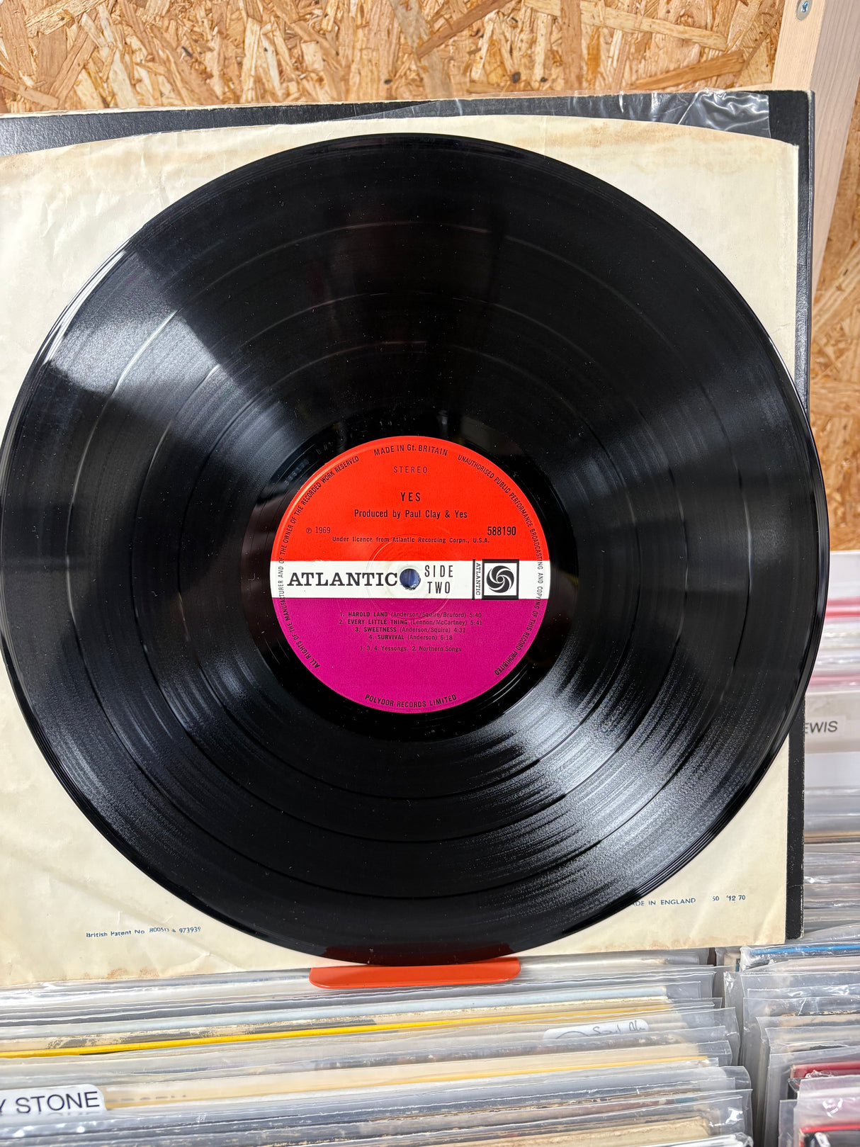 Yes - Self Titled - Plum Atlantic - VINYL