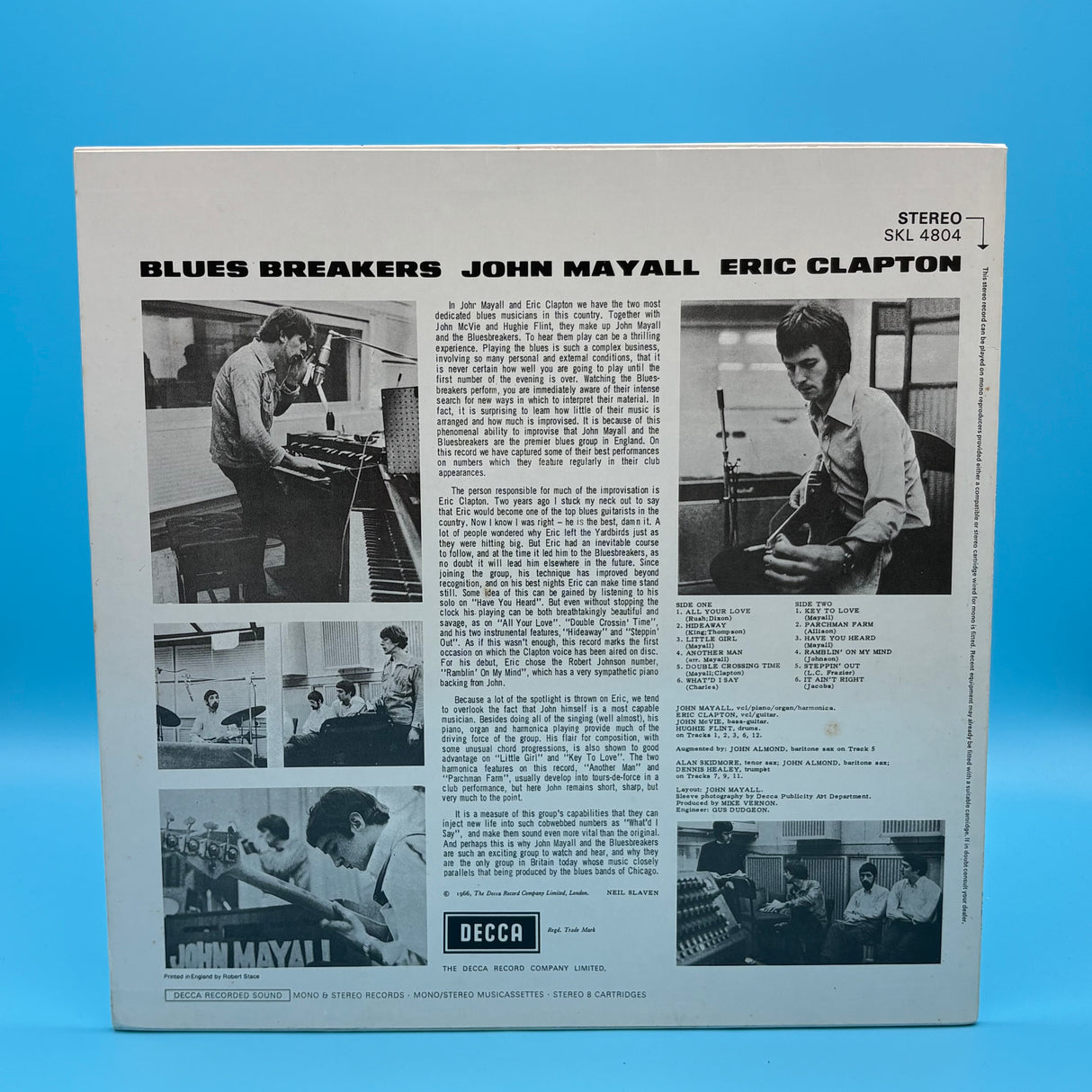 John Mayall And The Bluebreakers with Eric Clapton - Vinyl