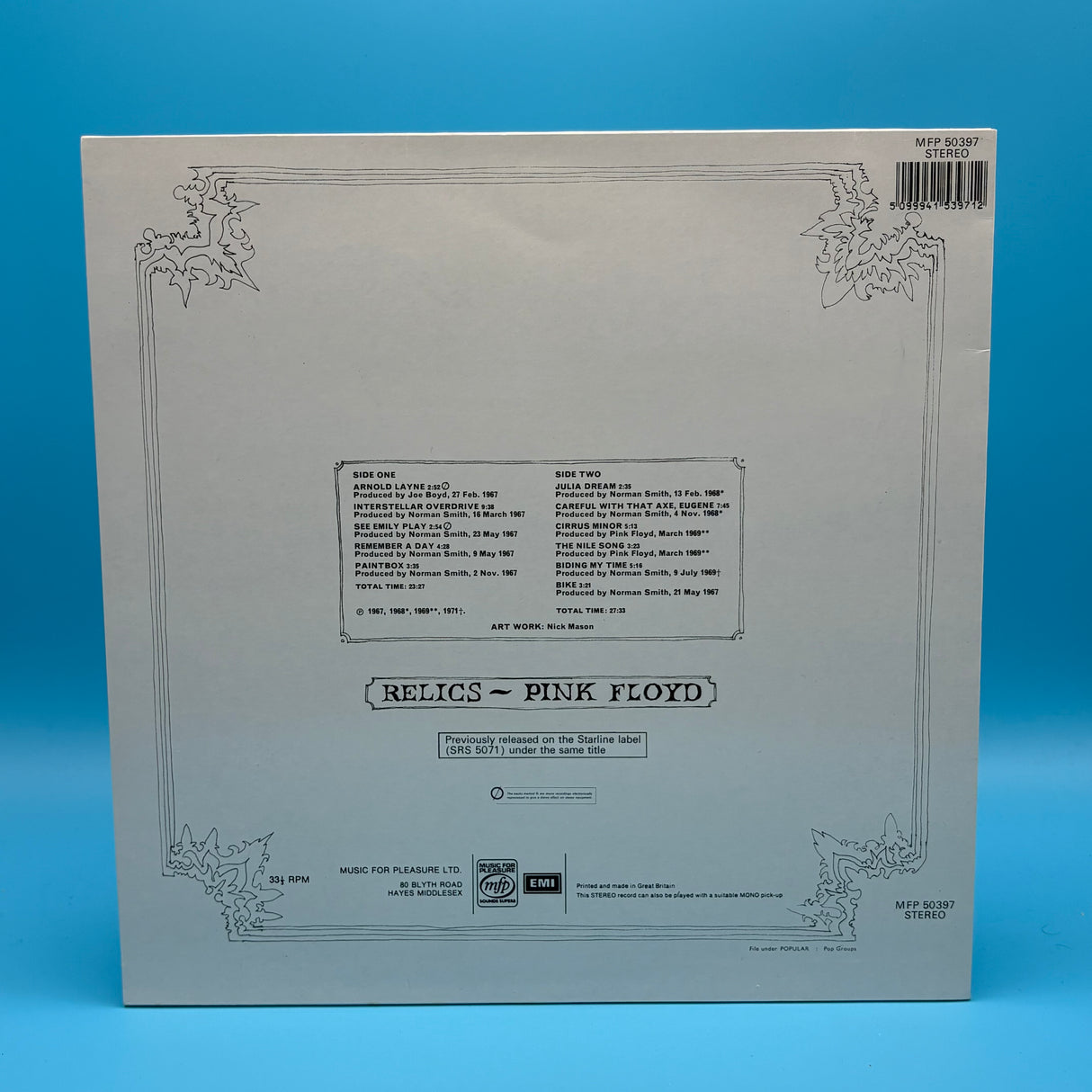 Pink Floyd - Relics Reissue Vinyl