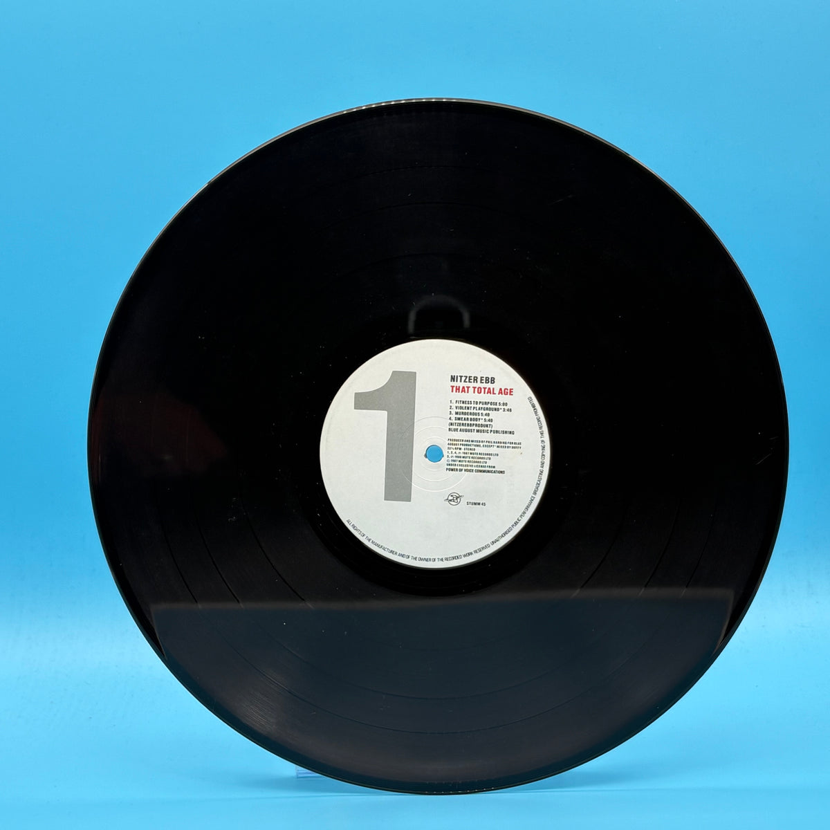 Nitzer Ebb - That Total Age Original UK Vinyl