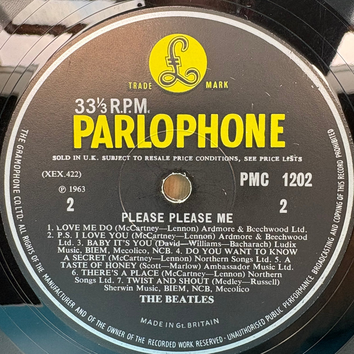 The Beatles - Please Please Me Times New Roman Font Vinyl