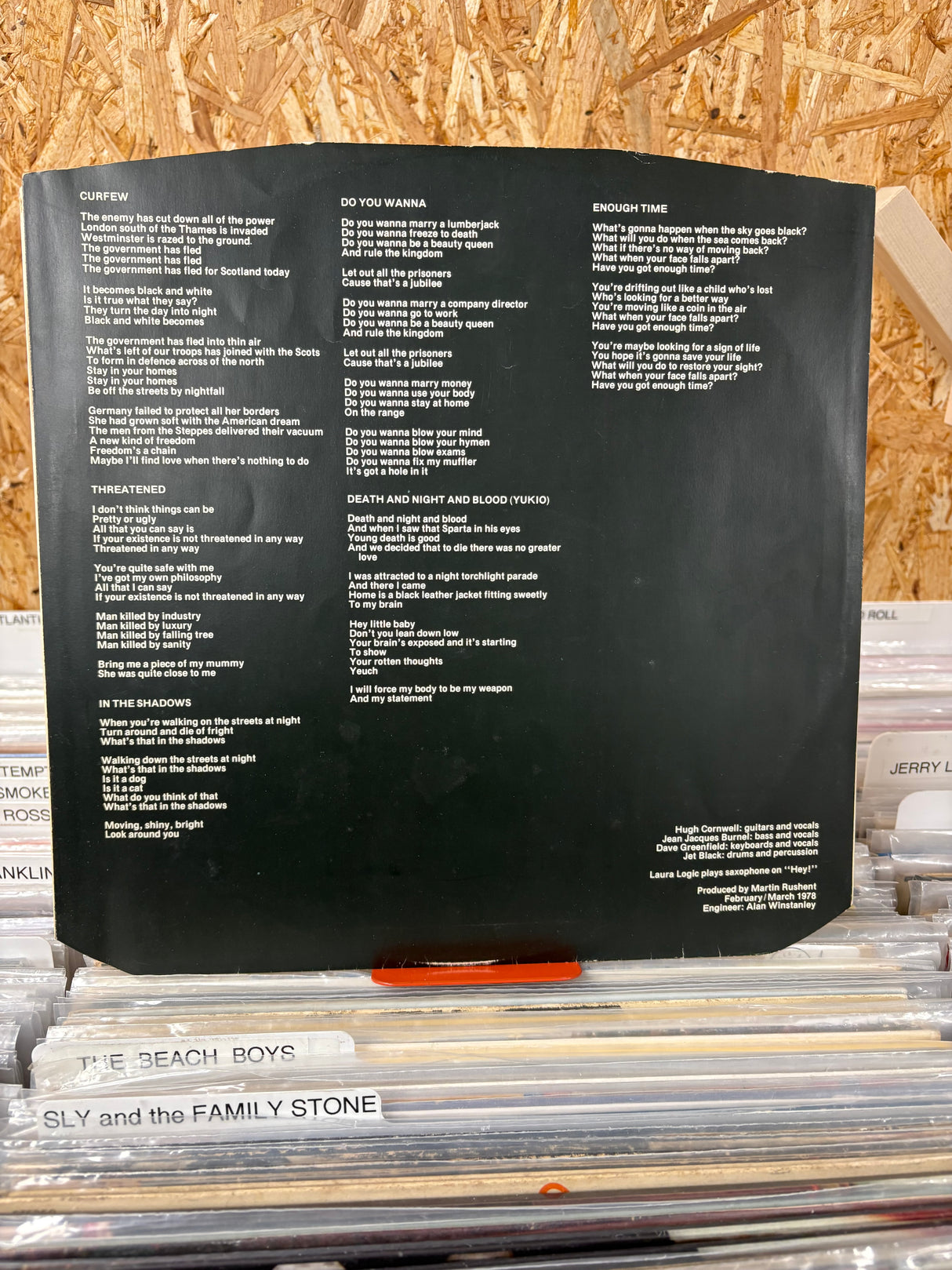 The Stranglers - Black and White w/ the 7" Single  - VINYL