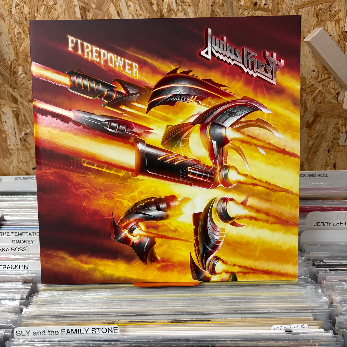 Judas Priest - Firepower - Orange and Black Splatter - VINYL