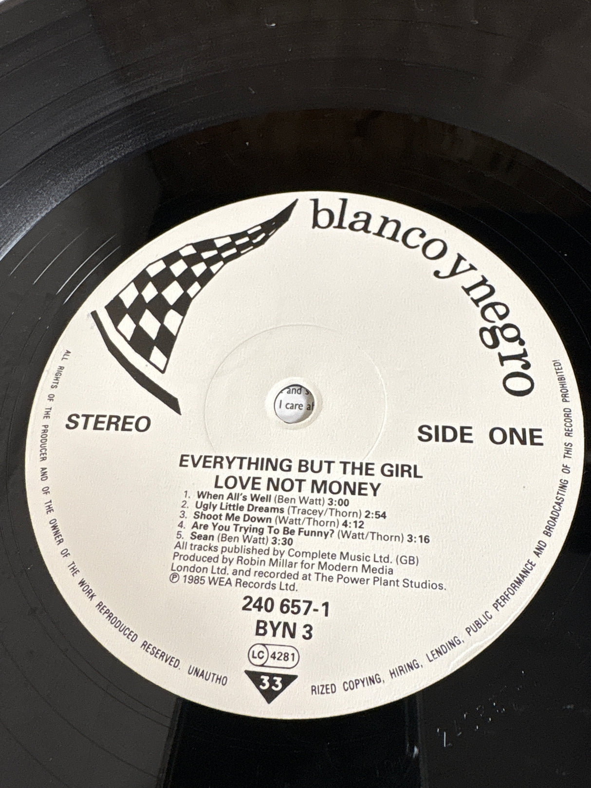 Everything But The Girl - Love Not Money - VINYL