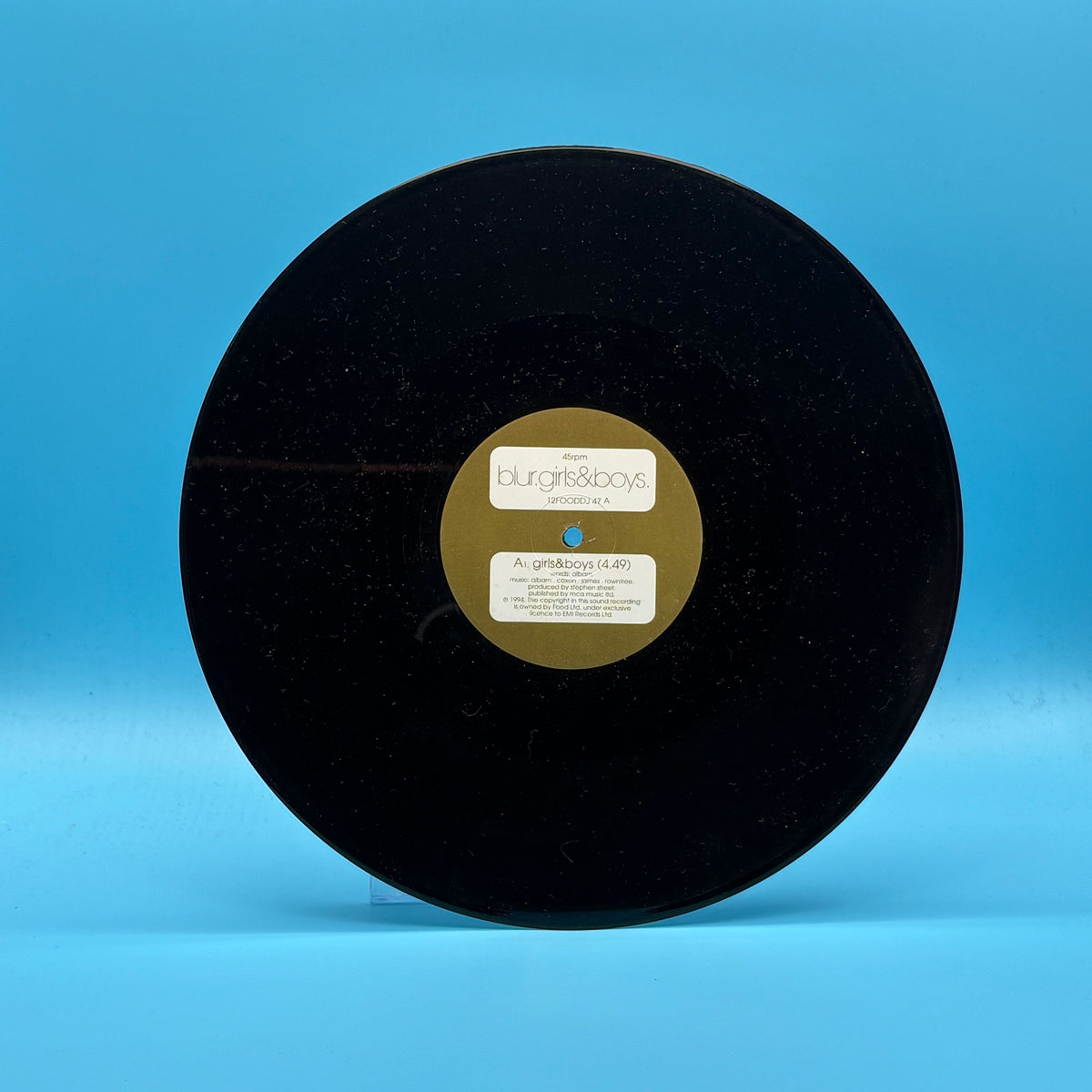 Blur - Girls And Boys 12" Promo Vinyl