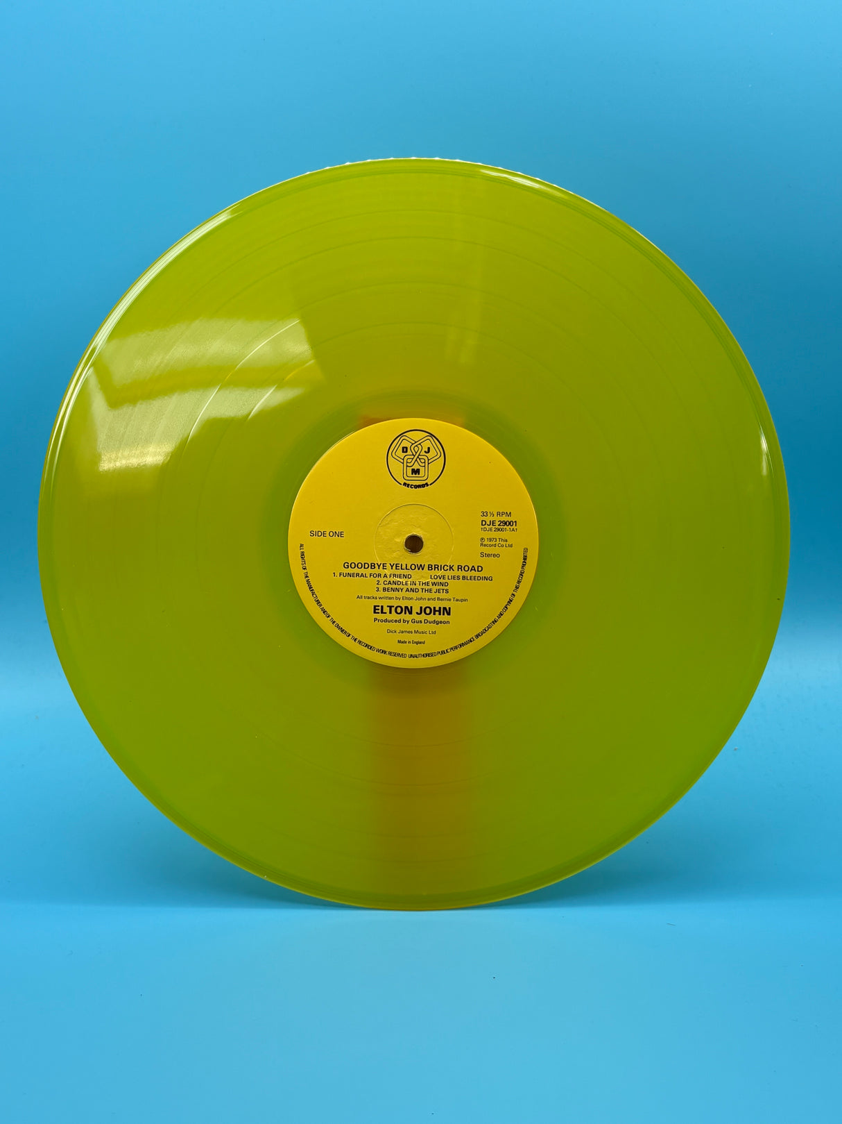 Elton John - Goodbye Yellow Brick Road Original Yellow Coloured Vinyl