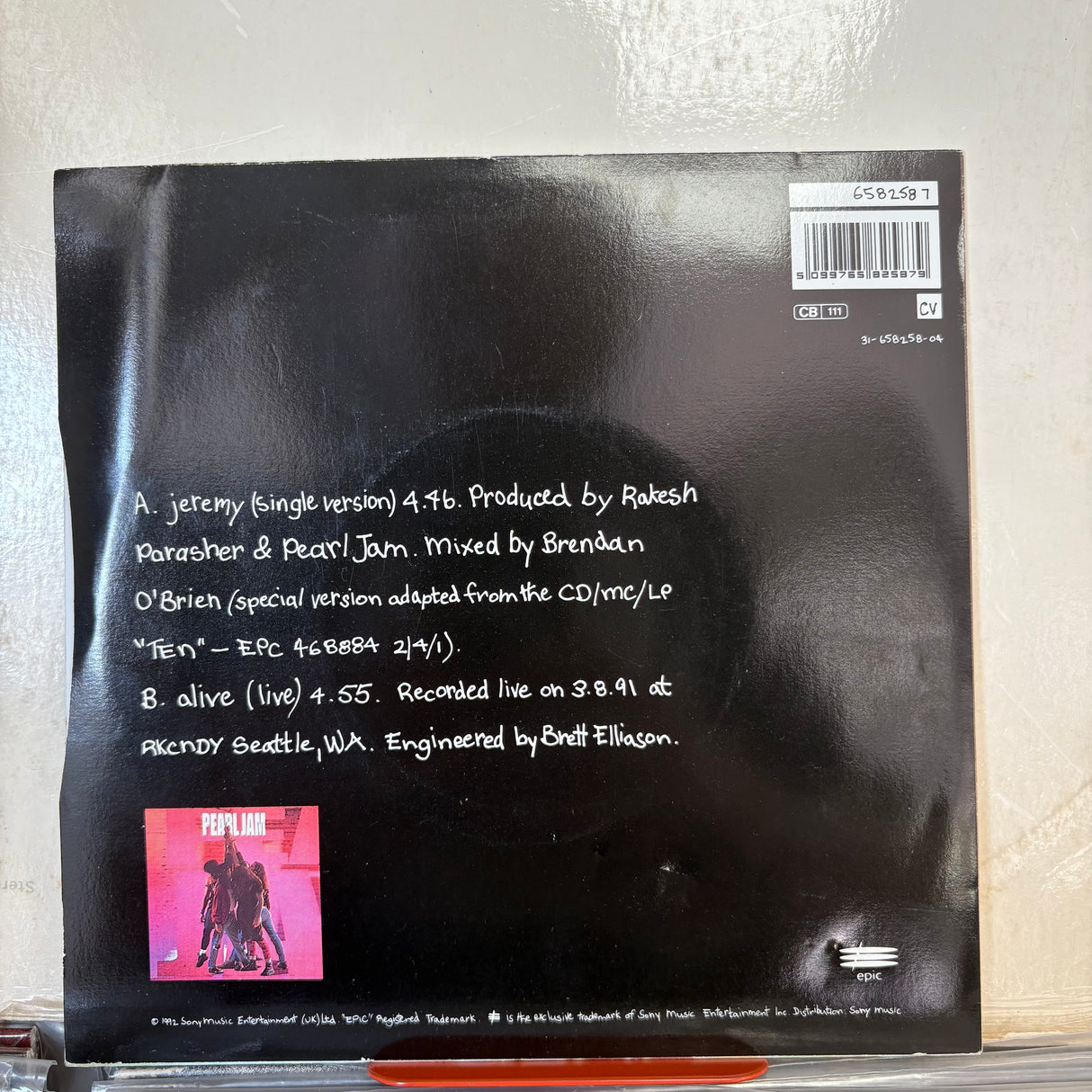 Pearl Jam - Jeremy White Vinyl