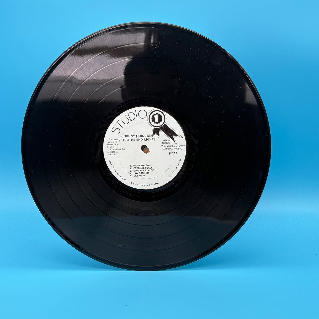 Johnny Osbourne - Truth And Rights Jamacian Press Vinyl