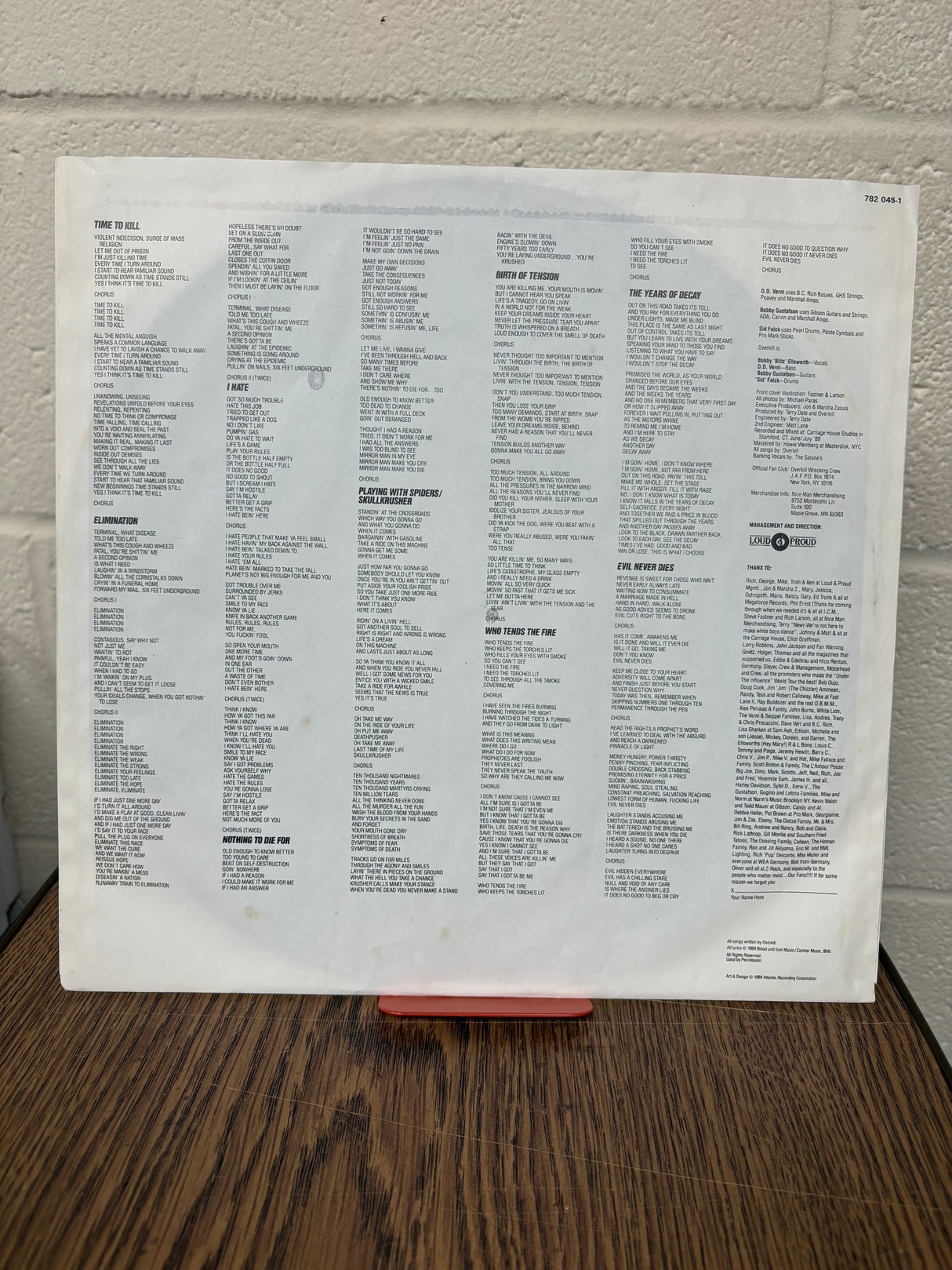 Over Kill - The Years of Decay -  VINYL
