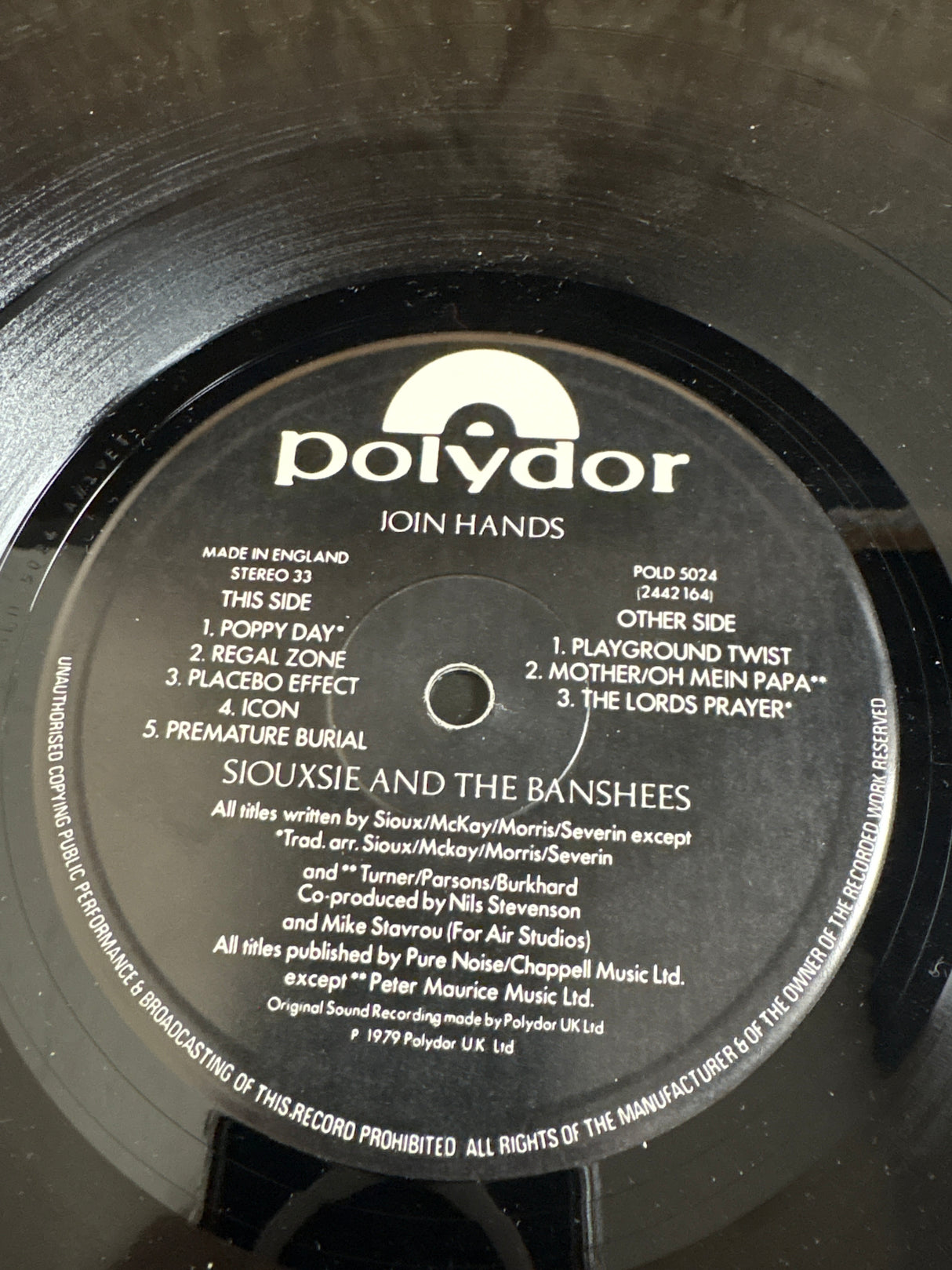 Siouxsie And The Banshees - Join Hands - VINYL