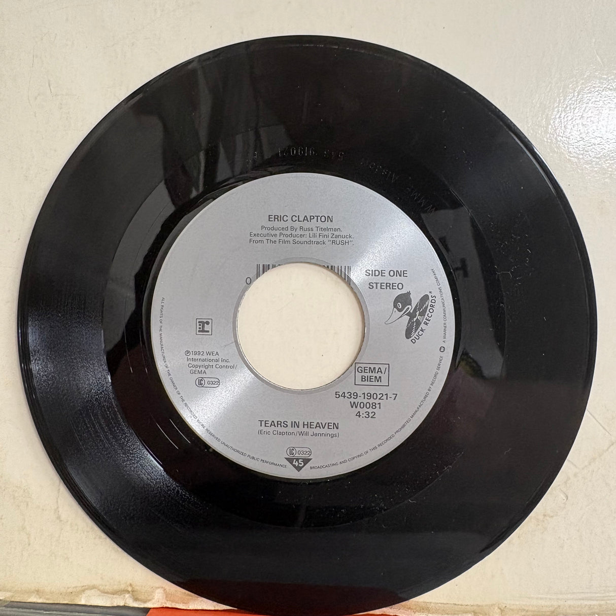 Eric Clapton - Tears In Heaven Vinyl