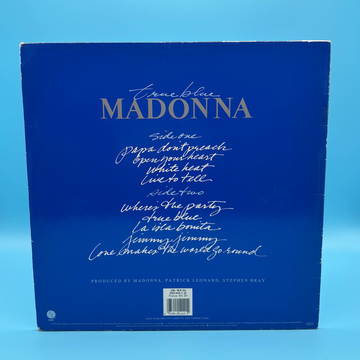 Madonna - True Blue Original Sire Vinyl