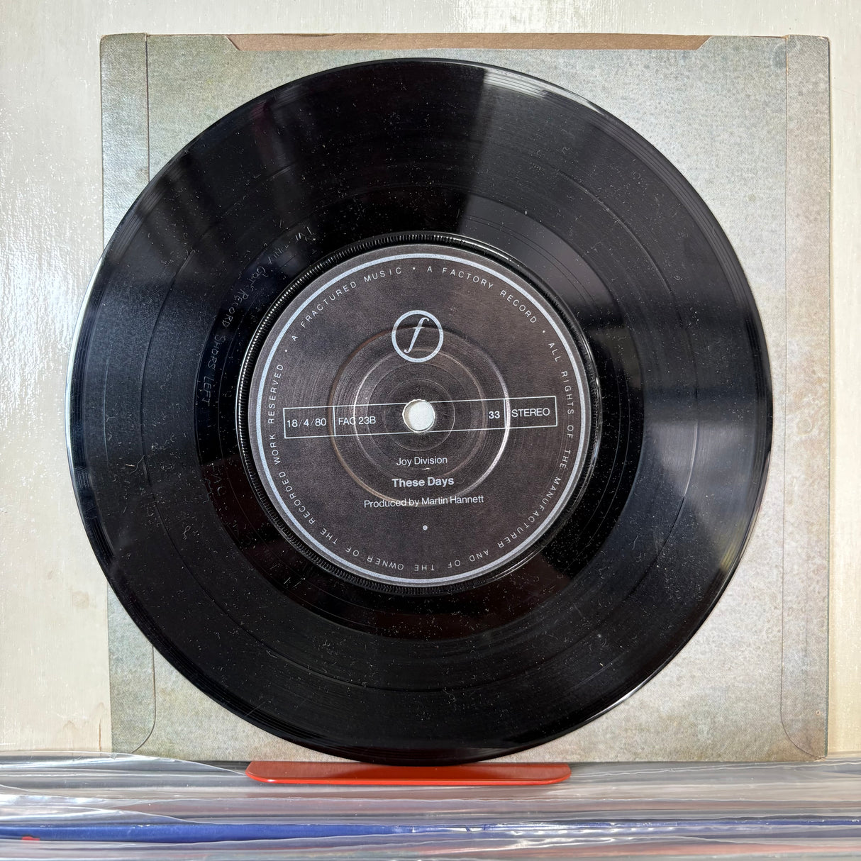 Joy Division - Love Will Tear Us Apart Vinyl Single