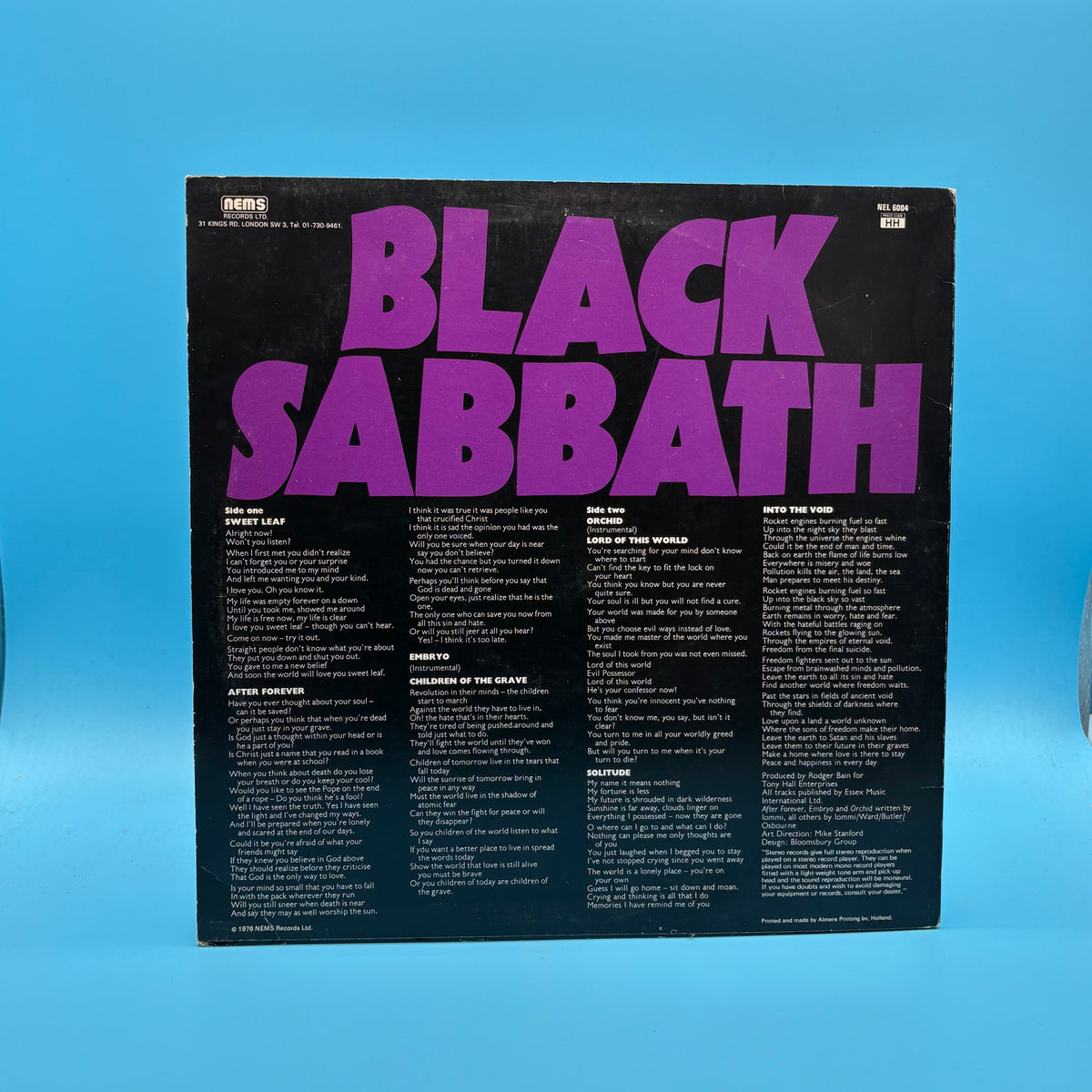 Black Sabbath - Masters Of Reality NEMS pressing Vinyl