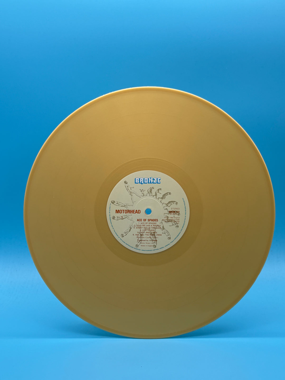 Motorhead - Ace Of Spade Gold Vinyl Label Error