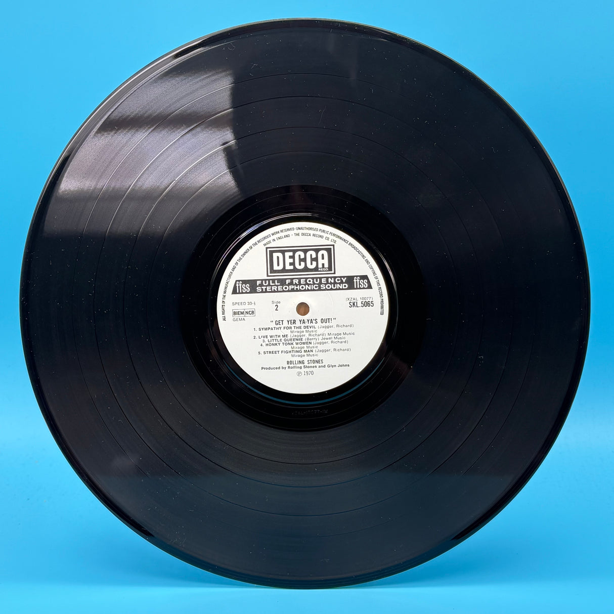 The Rolling Stones - Get Yer Ya-Ya's Out White Label Vinyl