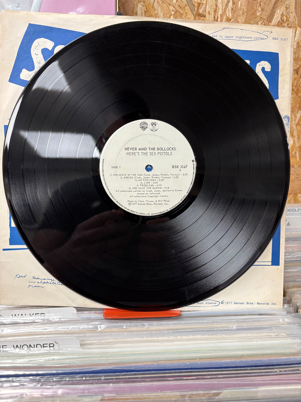 Sex Pistols - Never Mind The Bollocks - Canadian White Label - VINYL