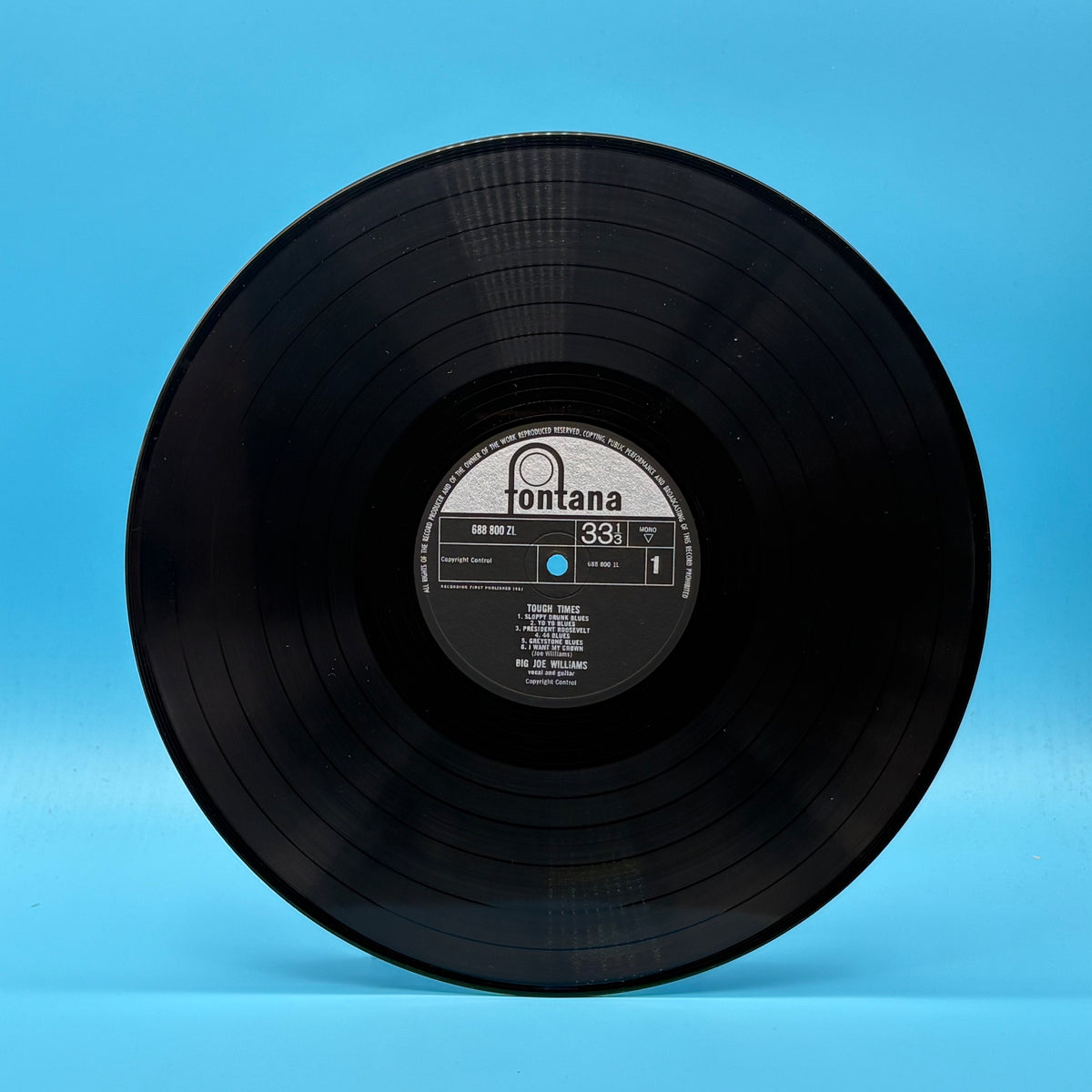 Big Joe Williams - Tough Times Fontana Vinyl