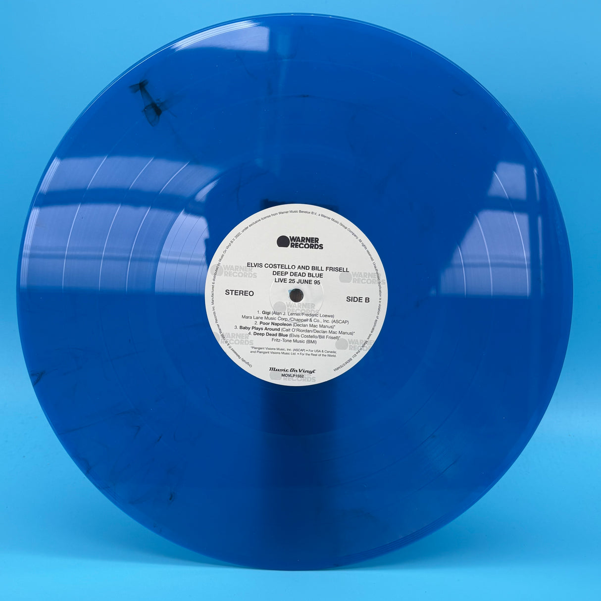Elvis Costello And Bill Frisell - Deep Dead Blue Ltd Numbered of 2000 Blue Vinyl