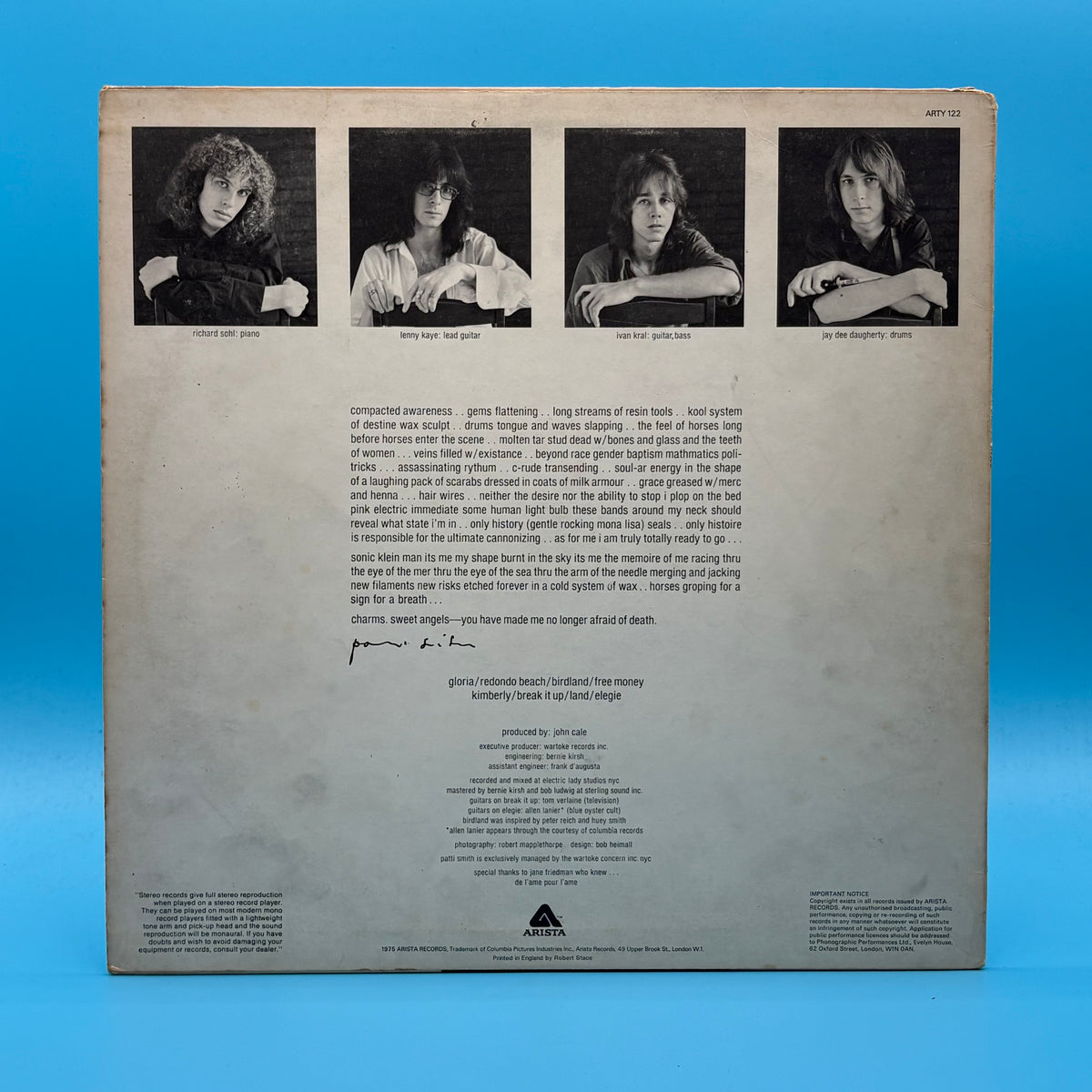 Patti Smith - Horses Vinyl