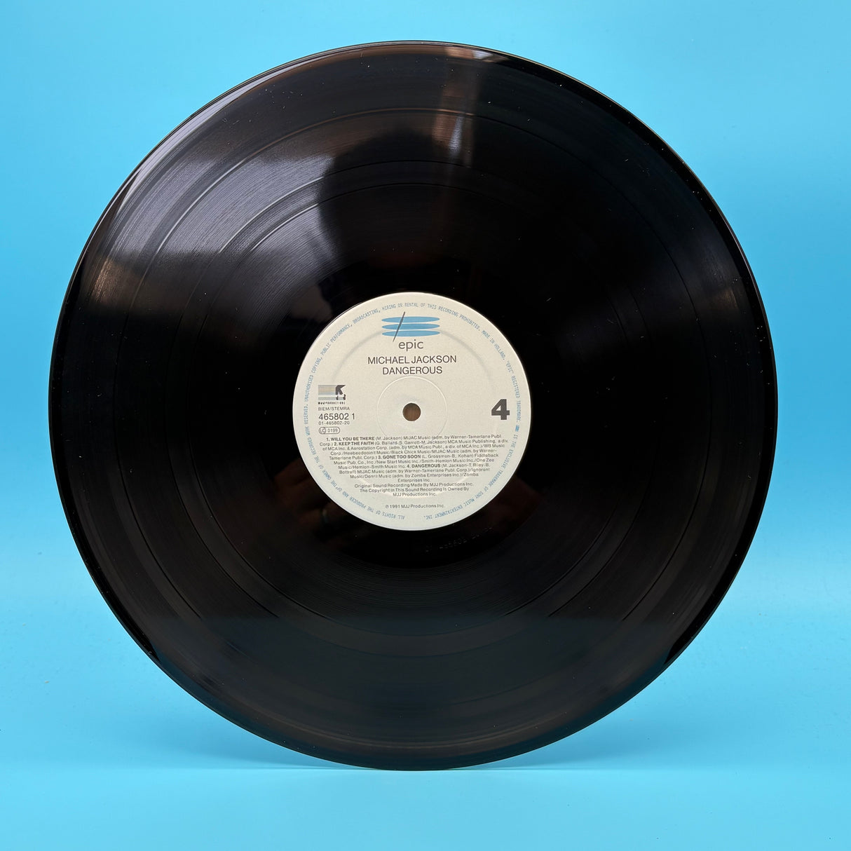 Michael Jackson - Dangerous First Press Vinyl