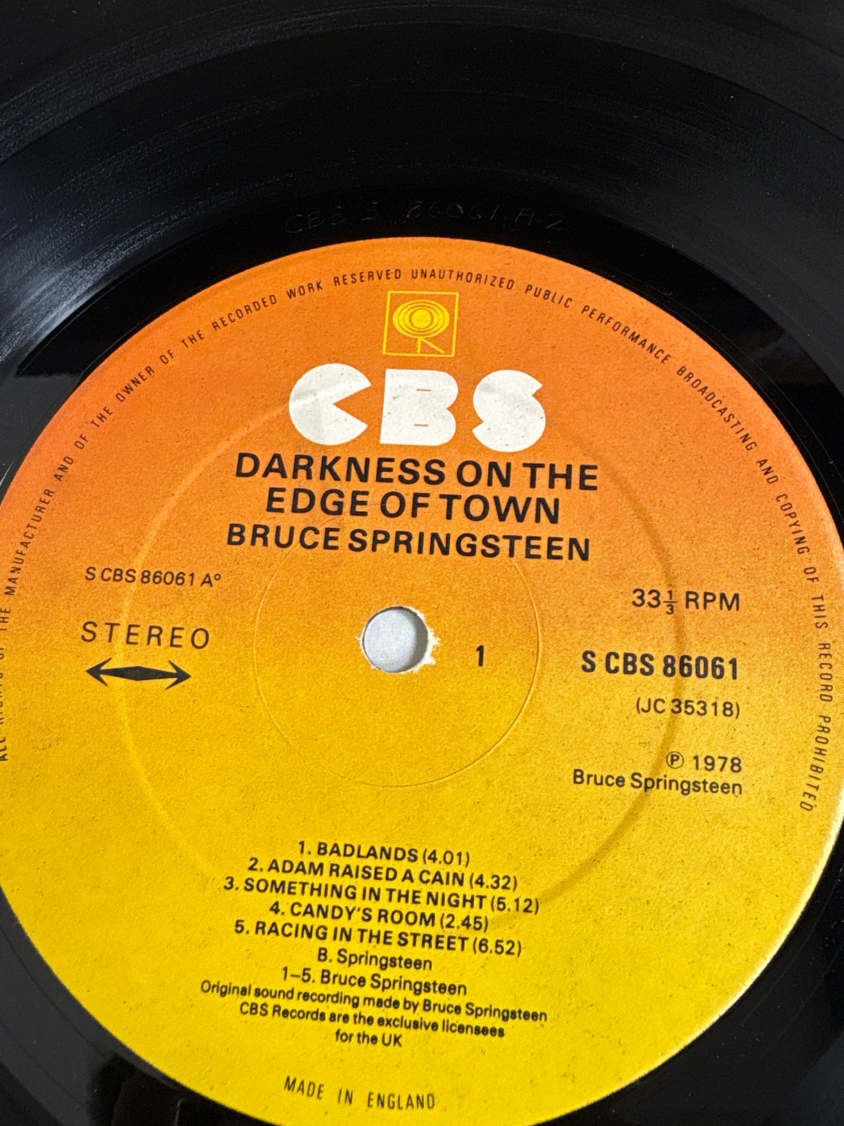 Bruce Springsteen - Darkness On The Edge Of Town - VINYL