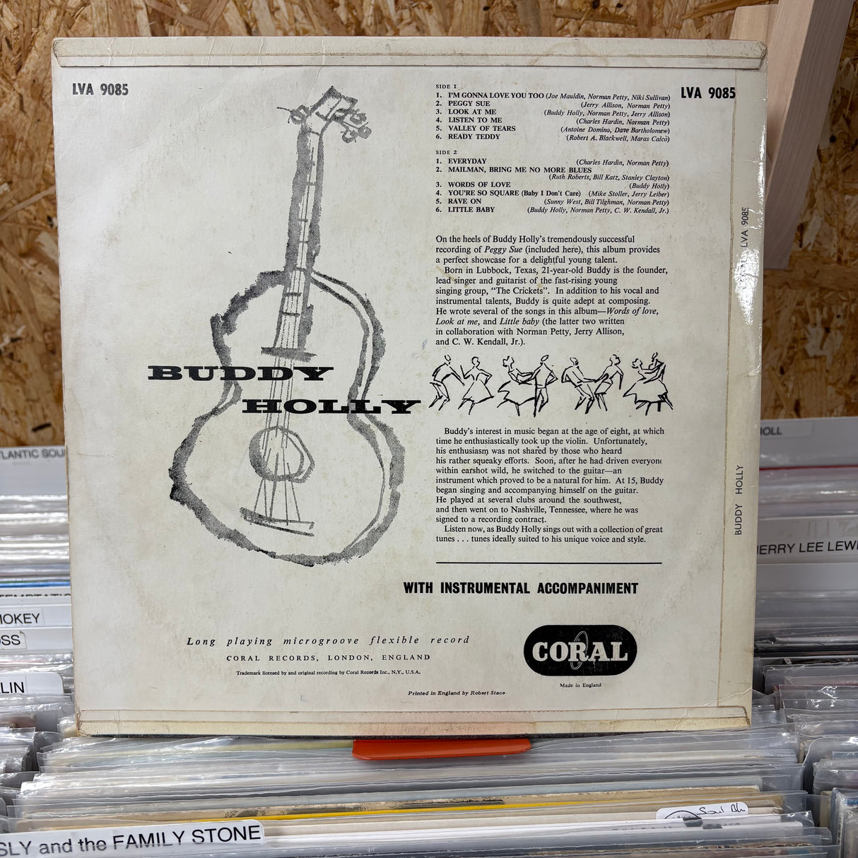 Buddy Holly - Self Titled - Coral Records - VINYL