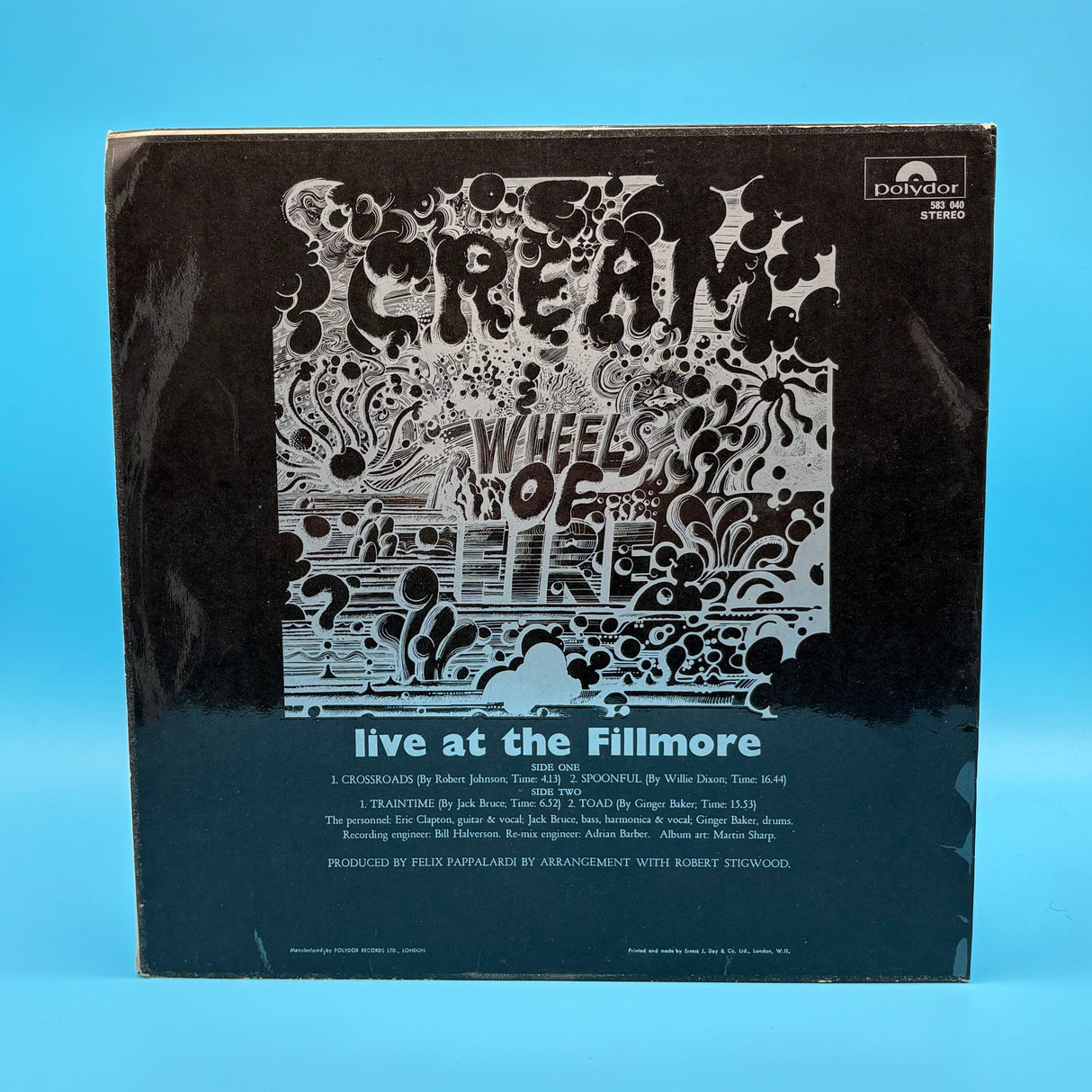 Cream - Wheels Of Fire Live At Fillmore Stereo Vinyl