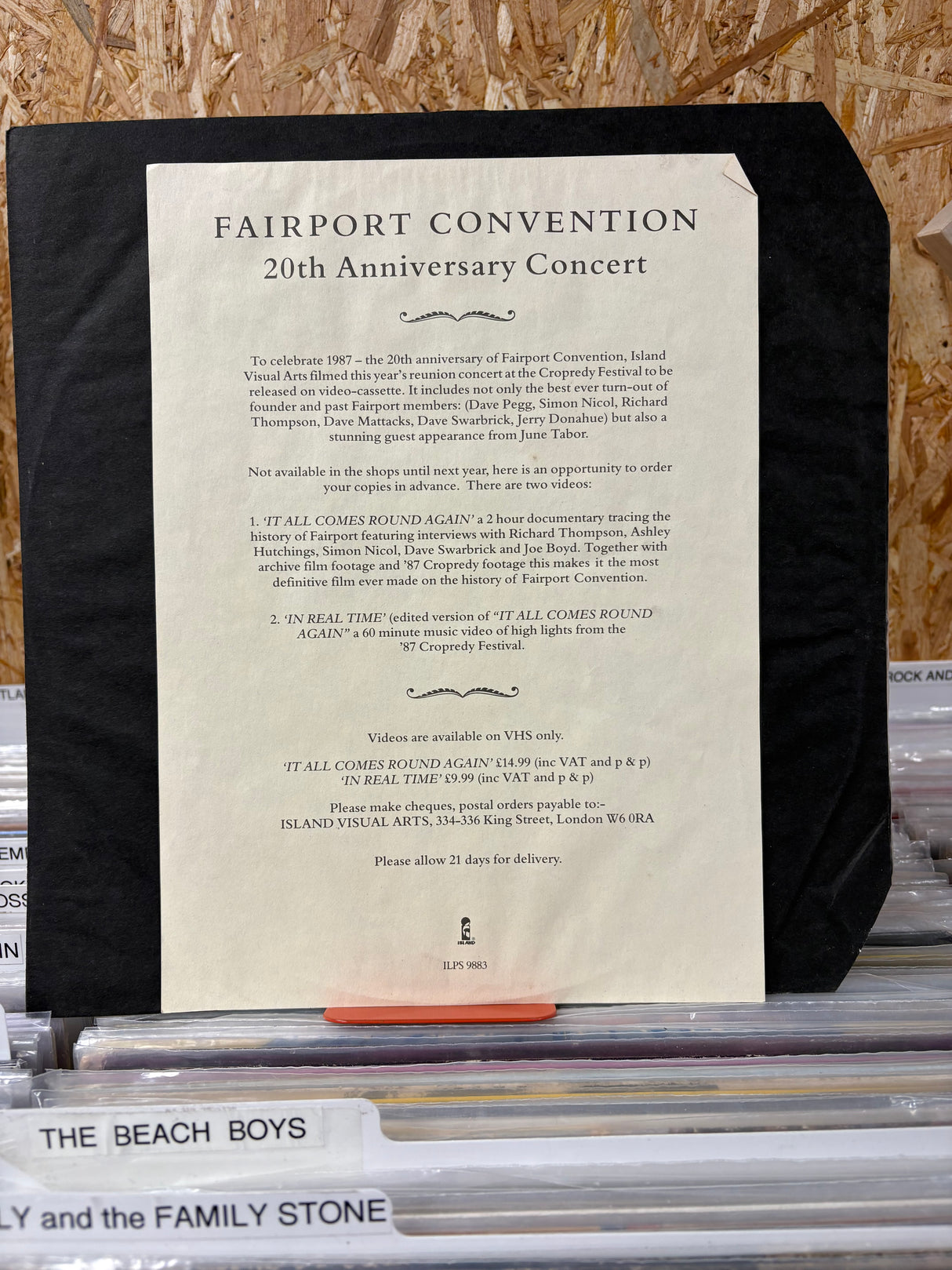 Fairport Convention - In Real Time - Live ‘87 - VINYL