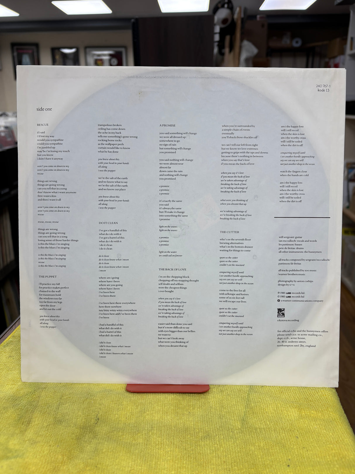 Echo & The Bunnymen - Songs To Learn & Sing - VINYL