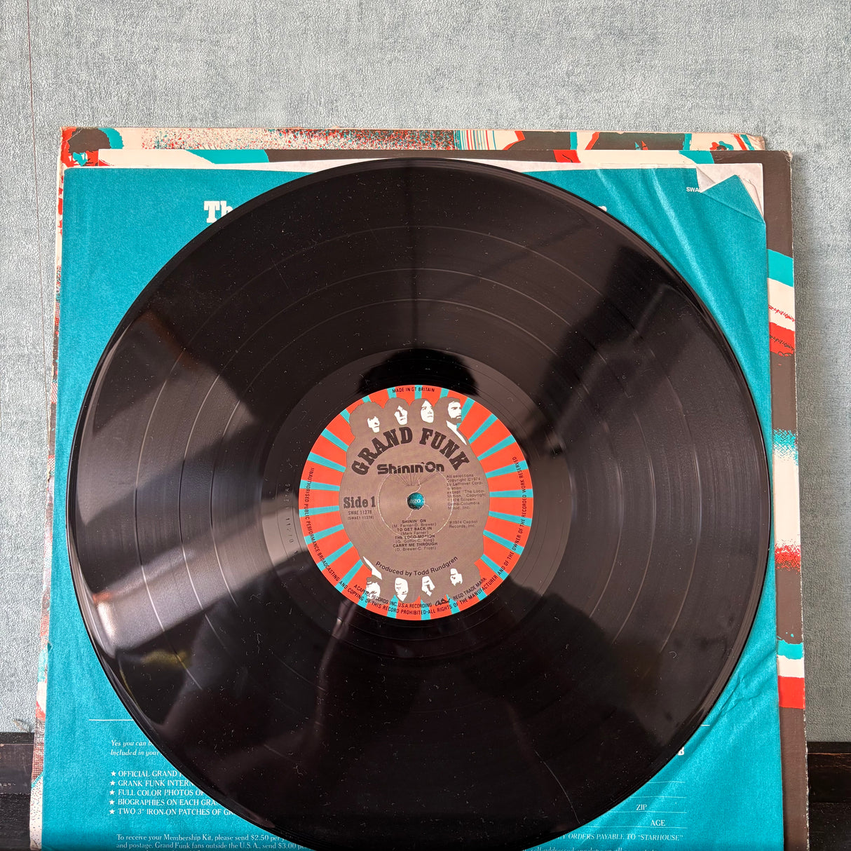Grand Funk - Shinin' On - 3D Glasses Attached - Factory Sample - VINYL