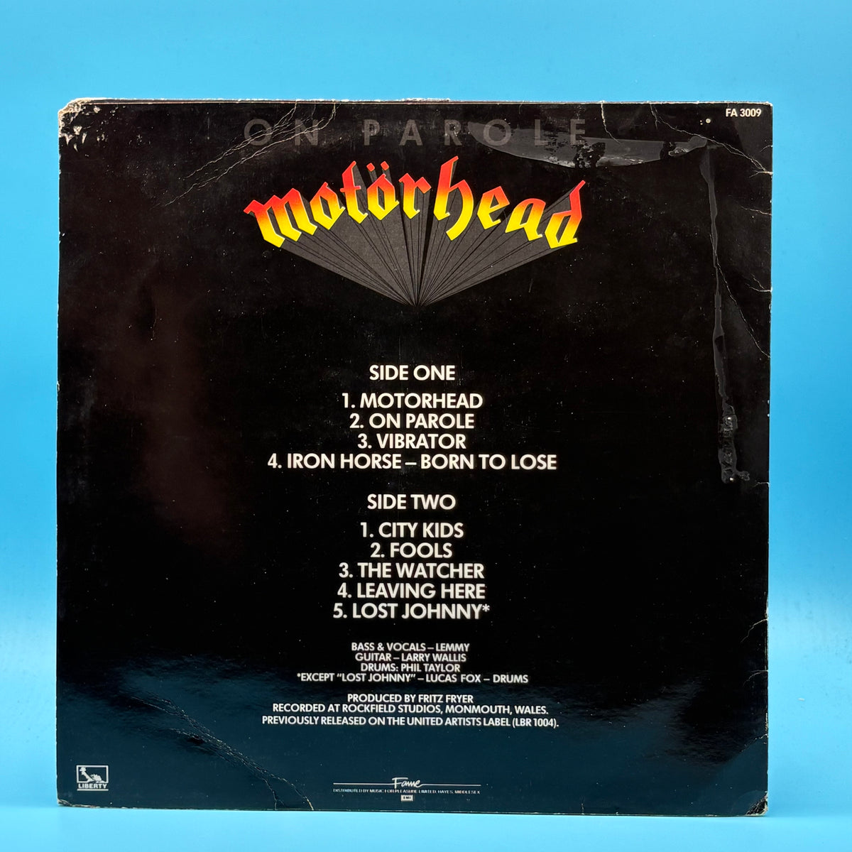 Motörhead - On Parole Vinyl