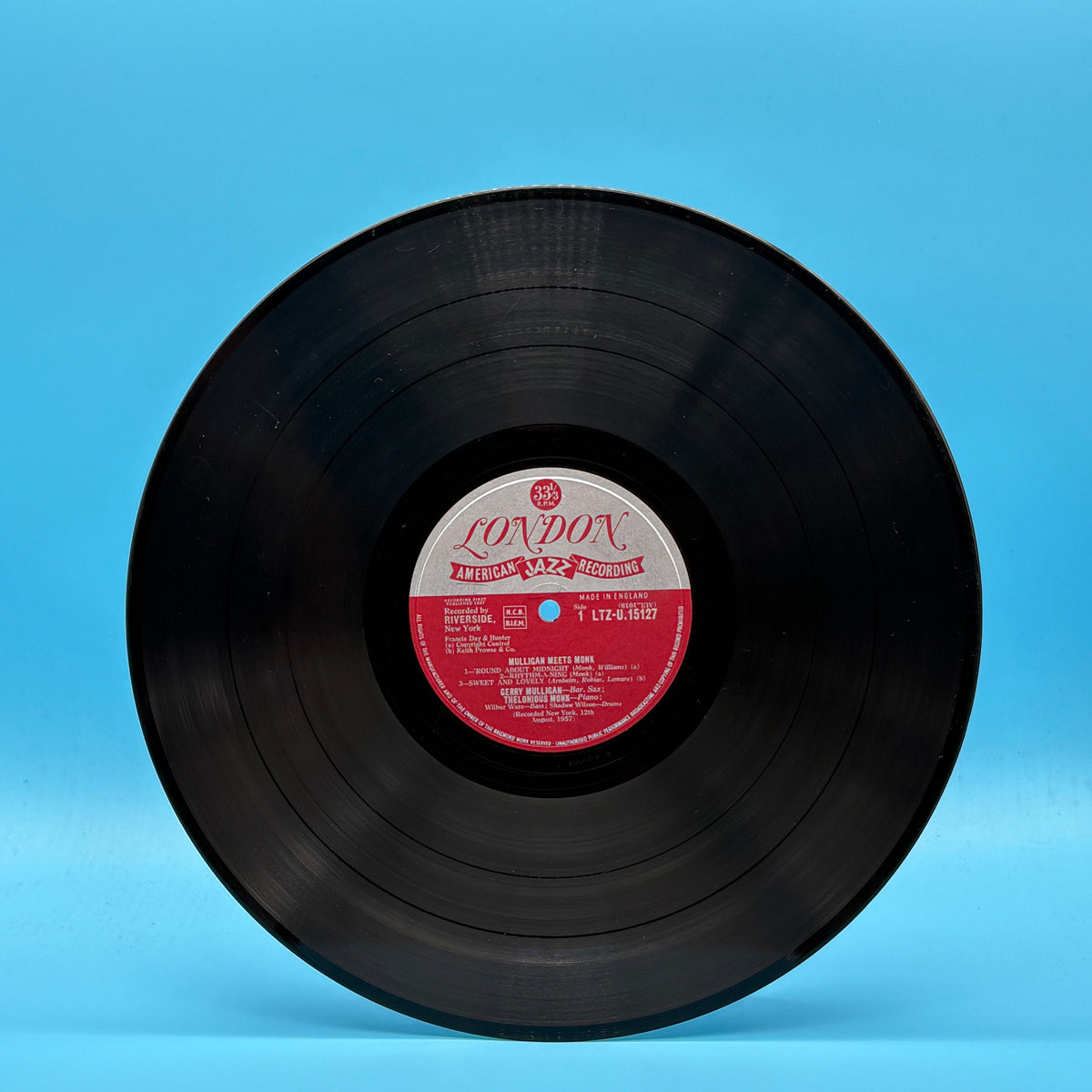 Mulligan Meets Monk Original UK Vinyl