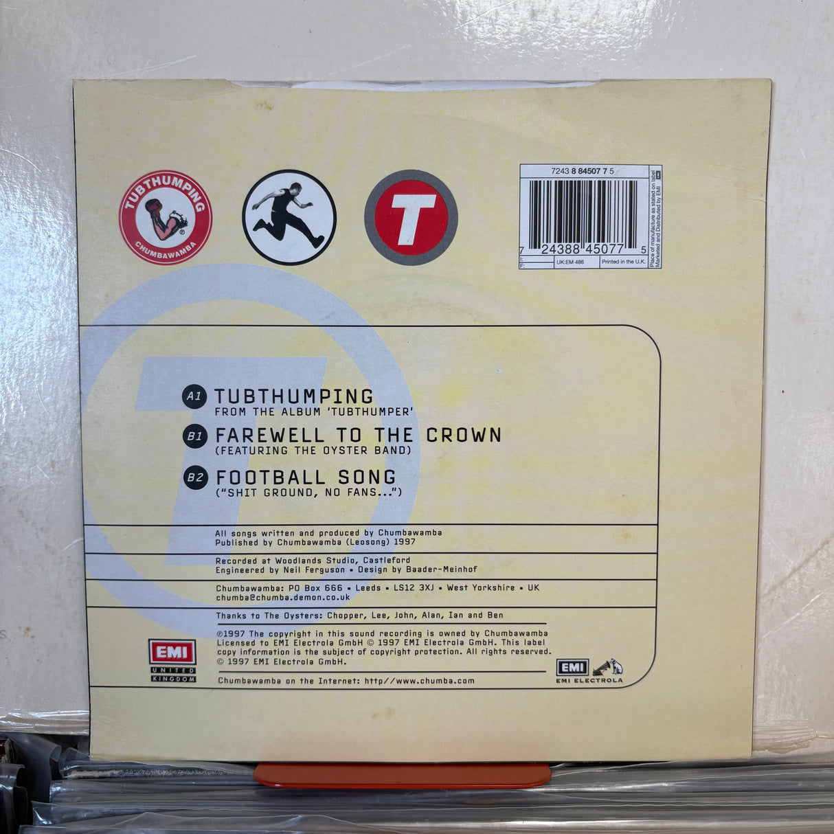 Chumbawamba - Tubthumping Red Vinyl