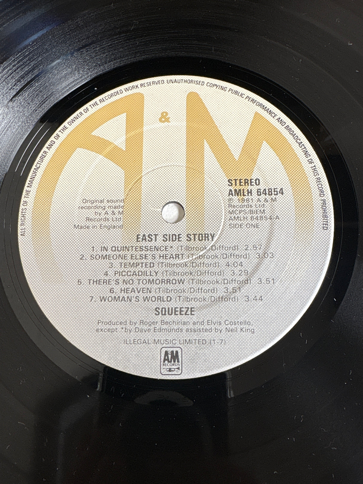 Squeeze - East Side Story - VINYL