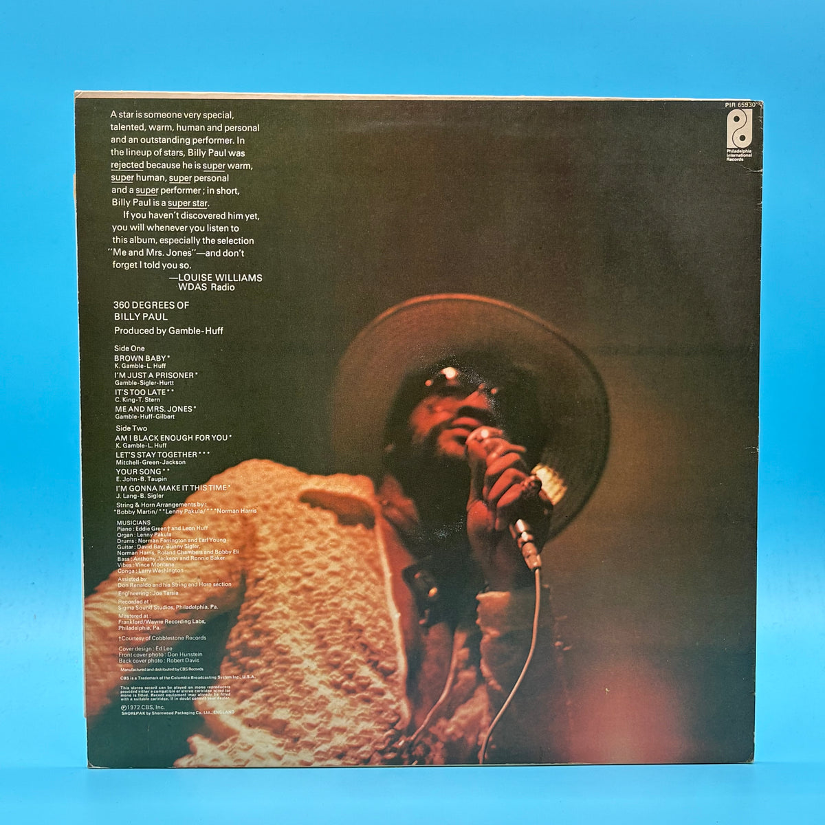 360 Degrees Of Billy Paul Ft. Me And Mrs. Jones - Vinyl