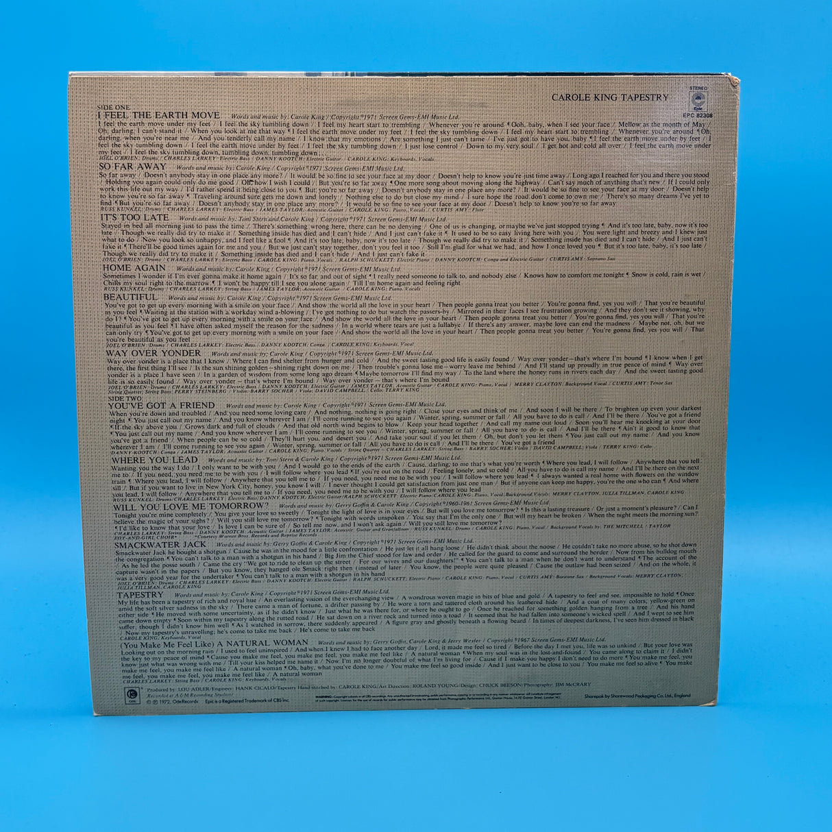 Carole King - Tapestry EPC 82308 Vinyl