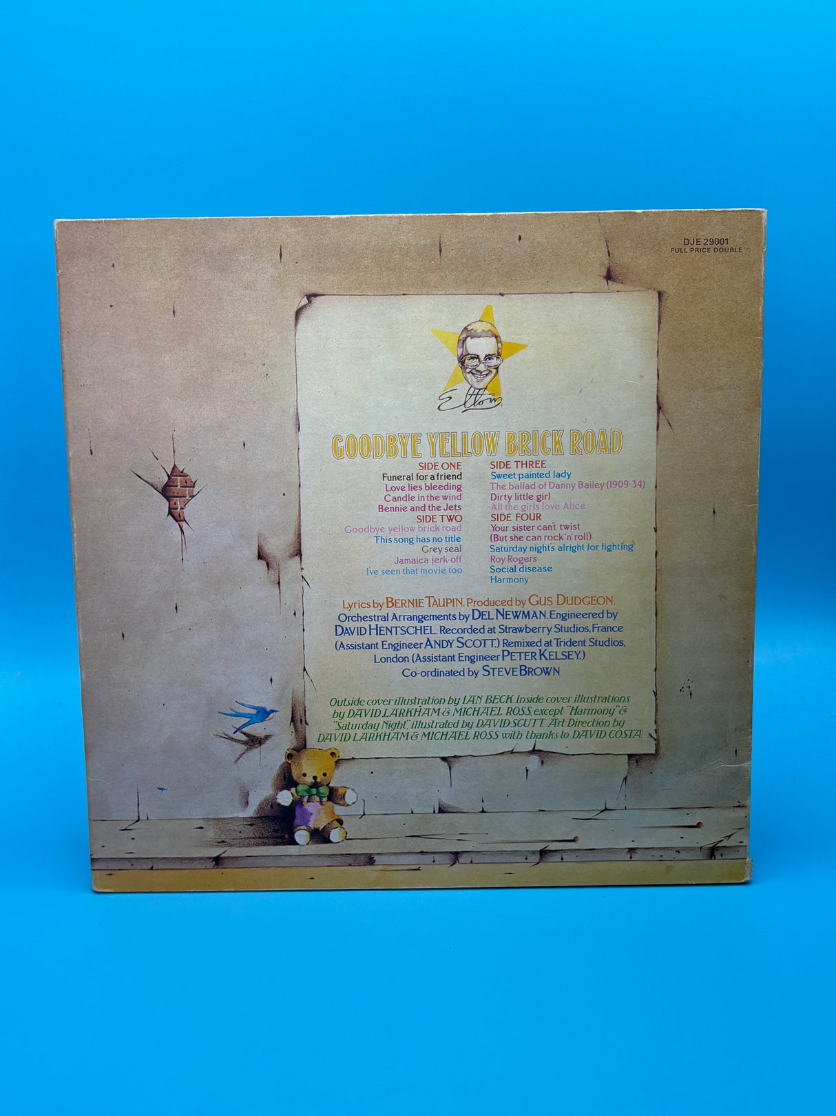 Elton John - Goodbye Yellow Brick Road Original Yellow Coloured Vinyl