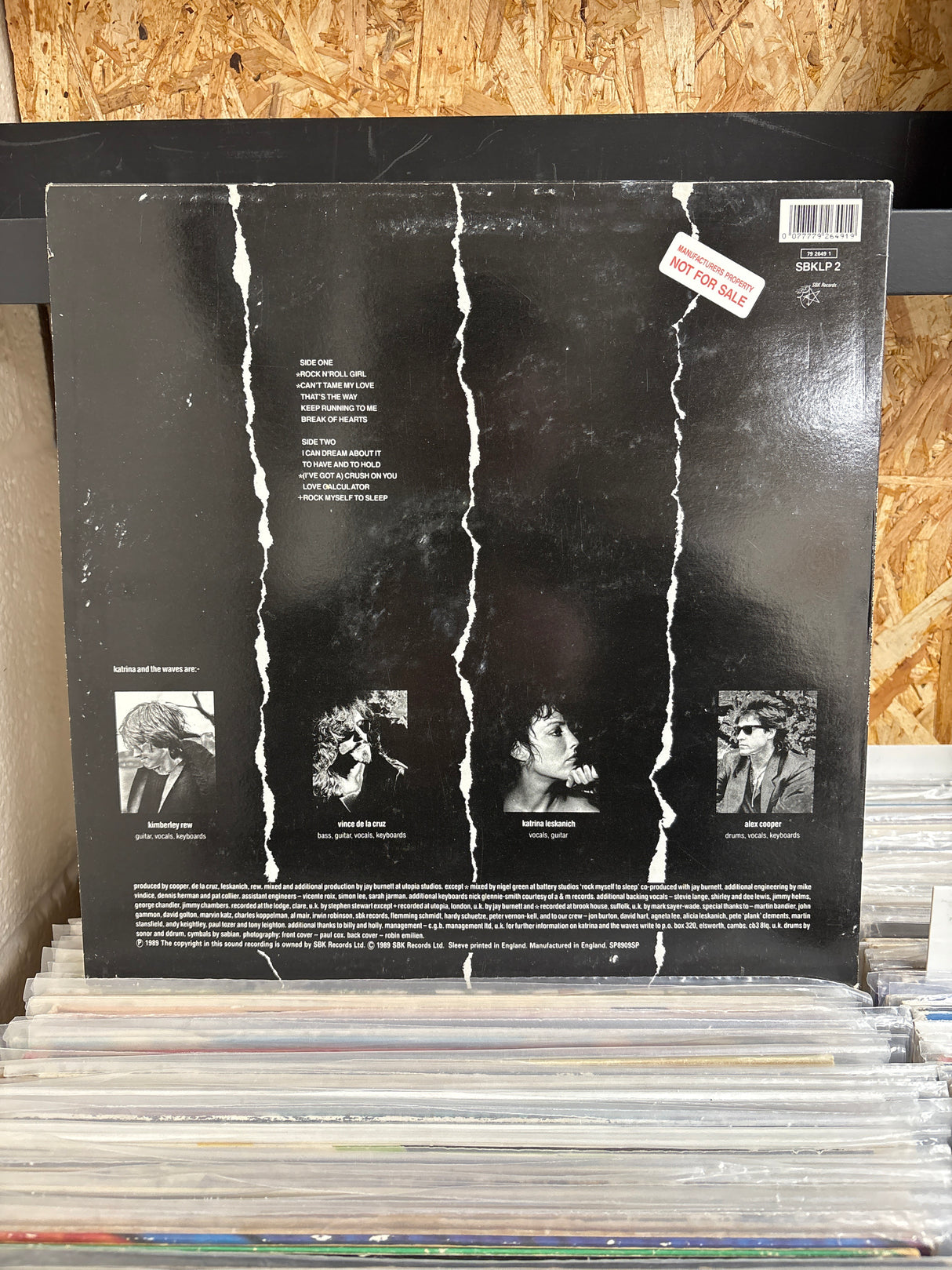 Katrina And The Waves - Break Of Hearts - Factory Sample - VINYL