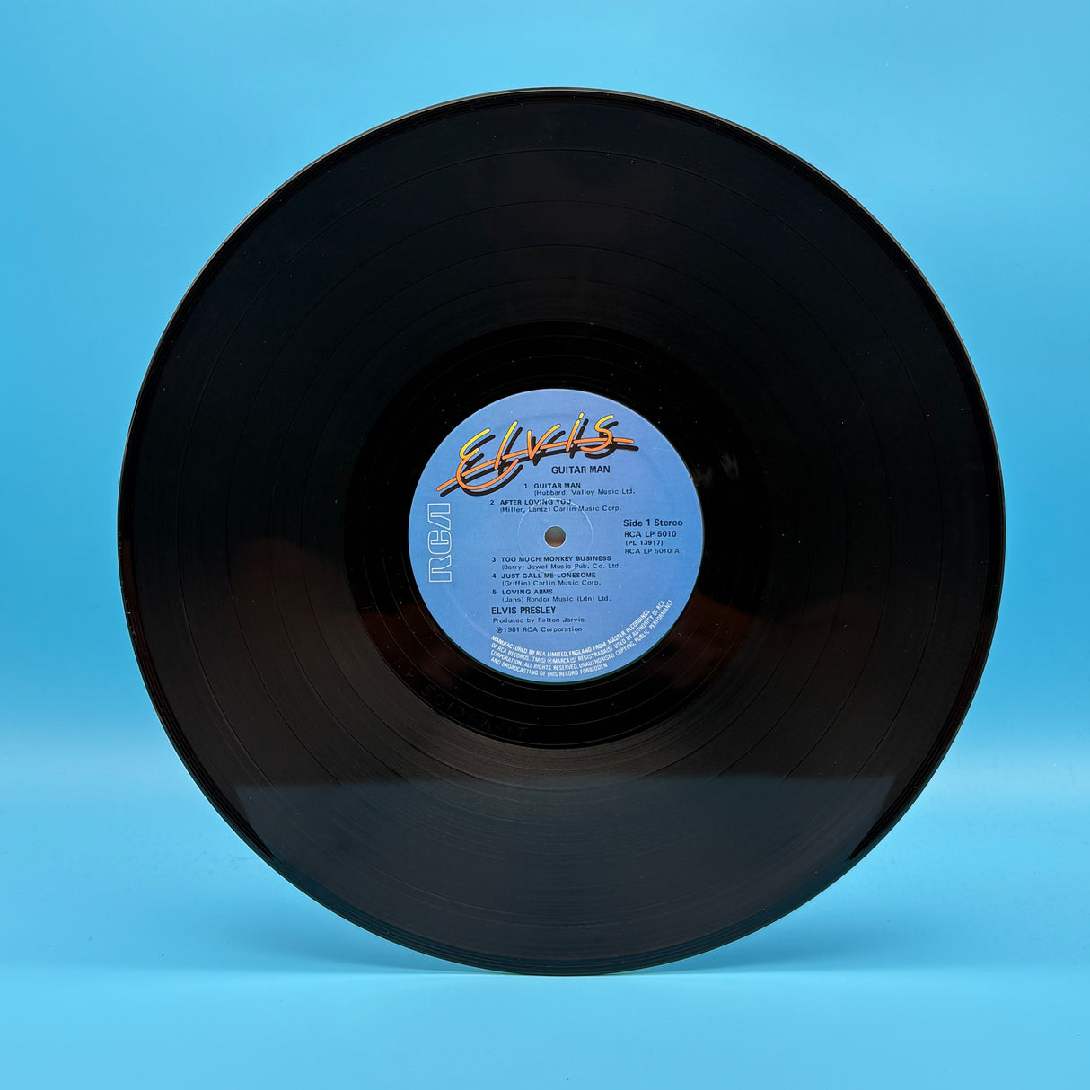 Elvis Presley - Guitar Man in Original Shrink Vinyl