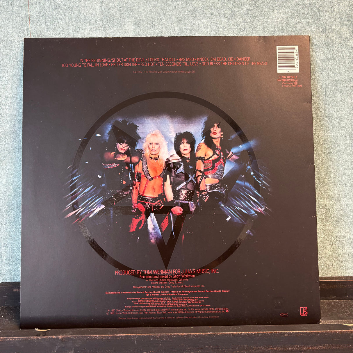 Motley Crue - Shout At The Devil - VINYL