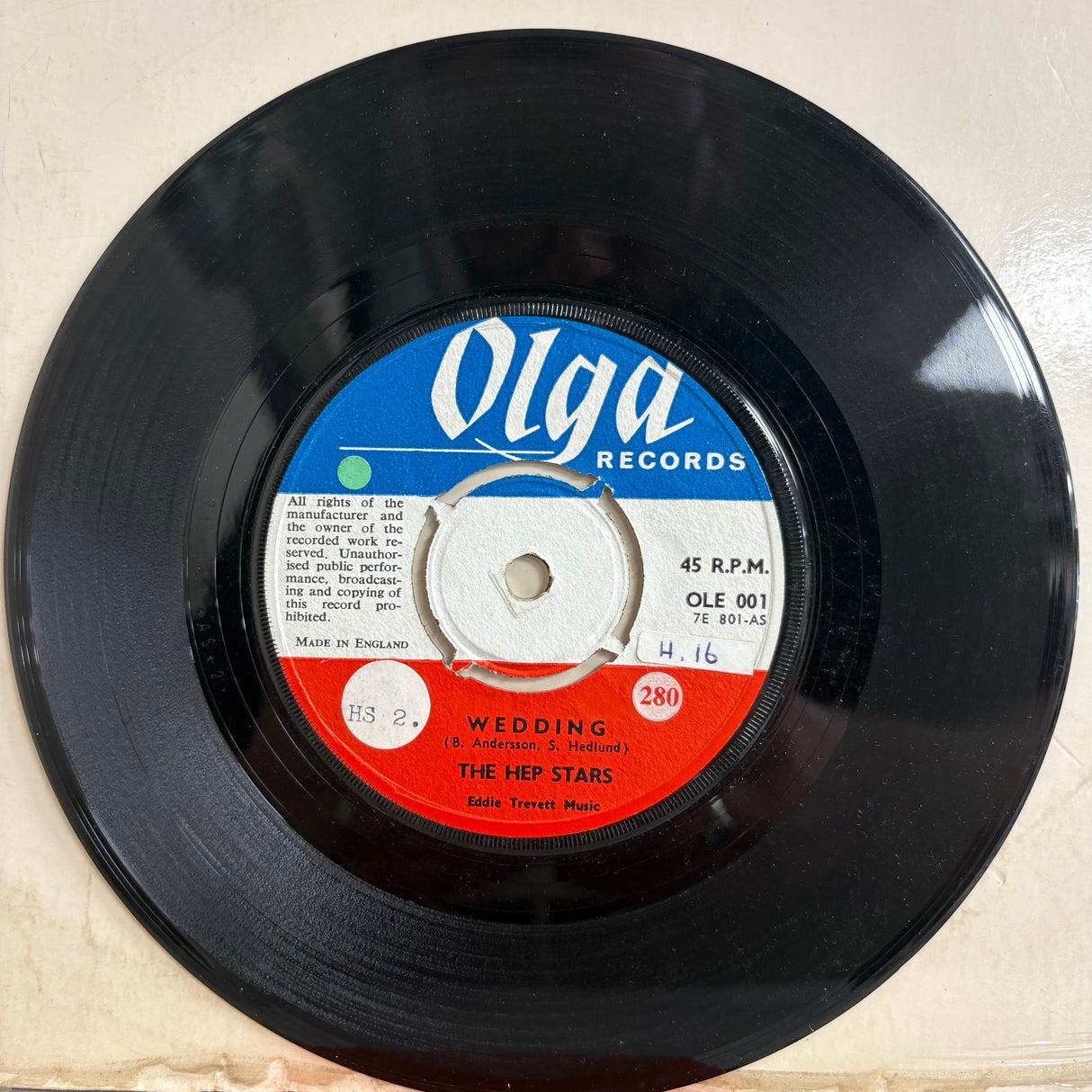 The Hep Stars - Wedding Early ABBA 1968 Vinyl