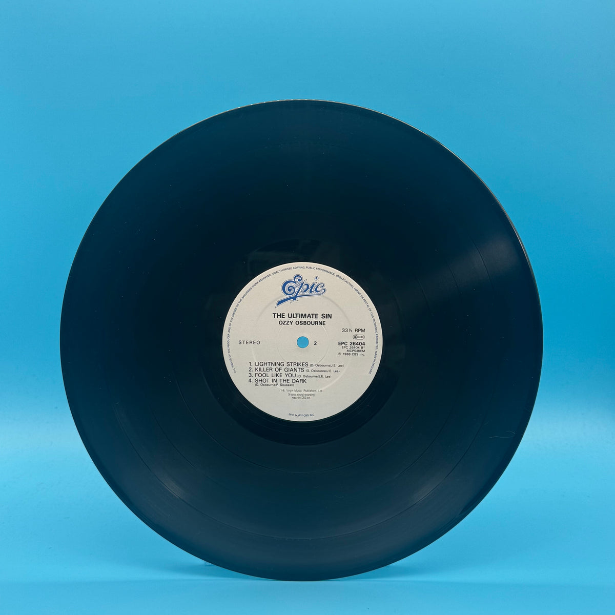 Ozzy Osbourne - The Ultimate Sin Vinyl